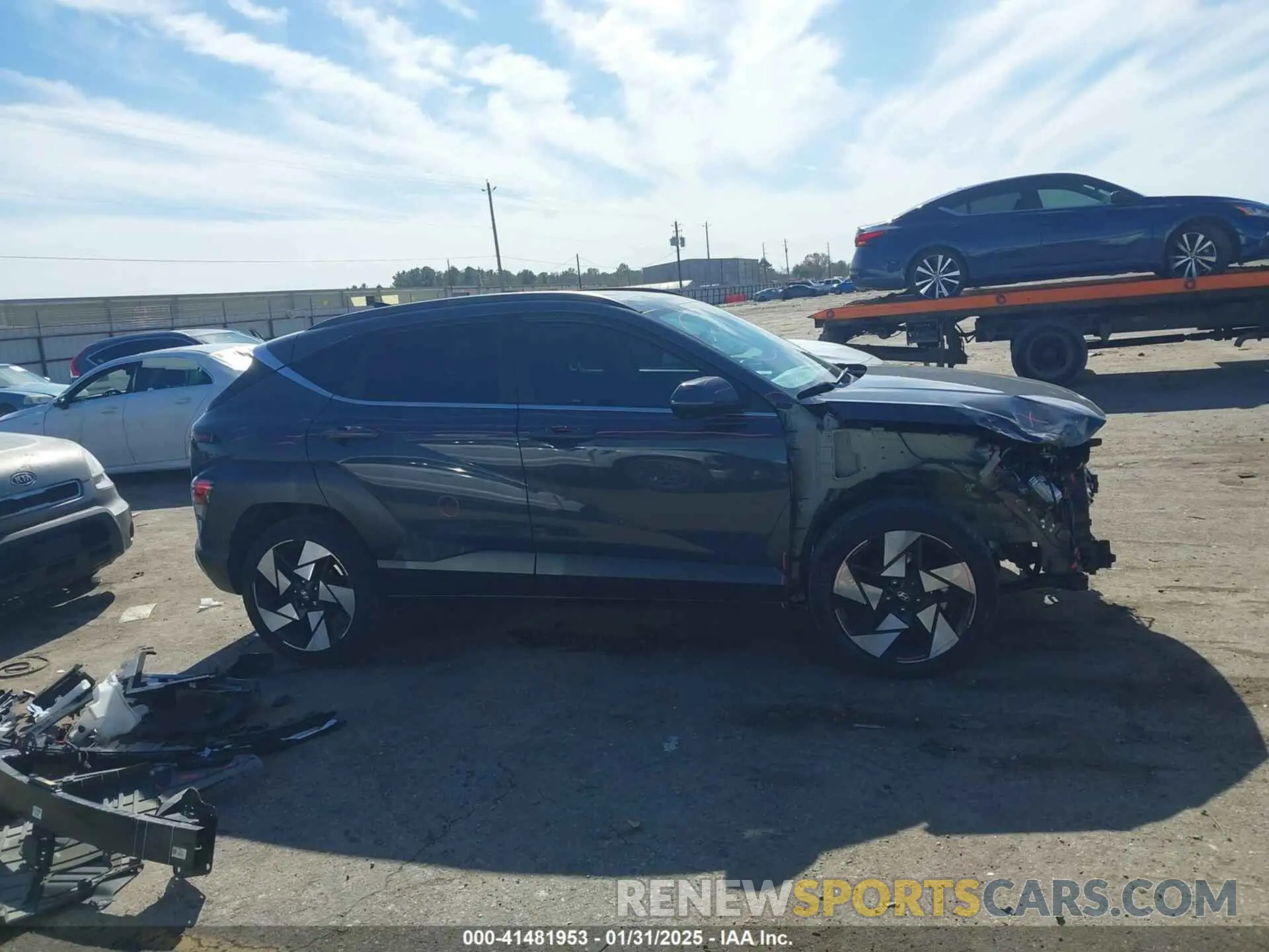 13 fotografías del automóvil dañado KM8HE3A34RU027329 HYUNDAI KONA 2024