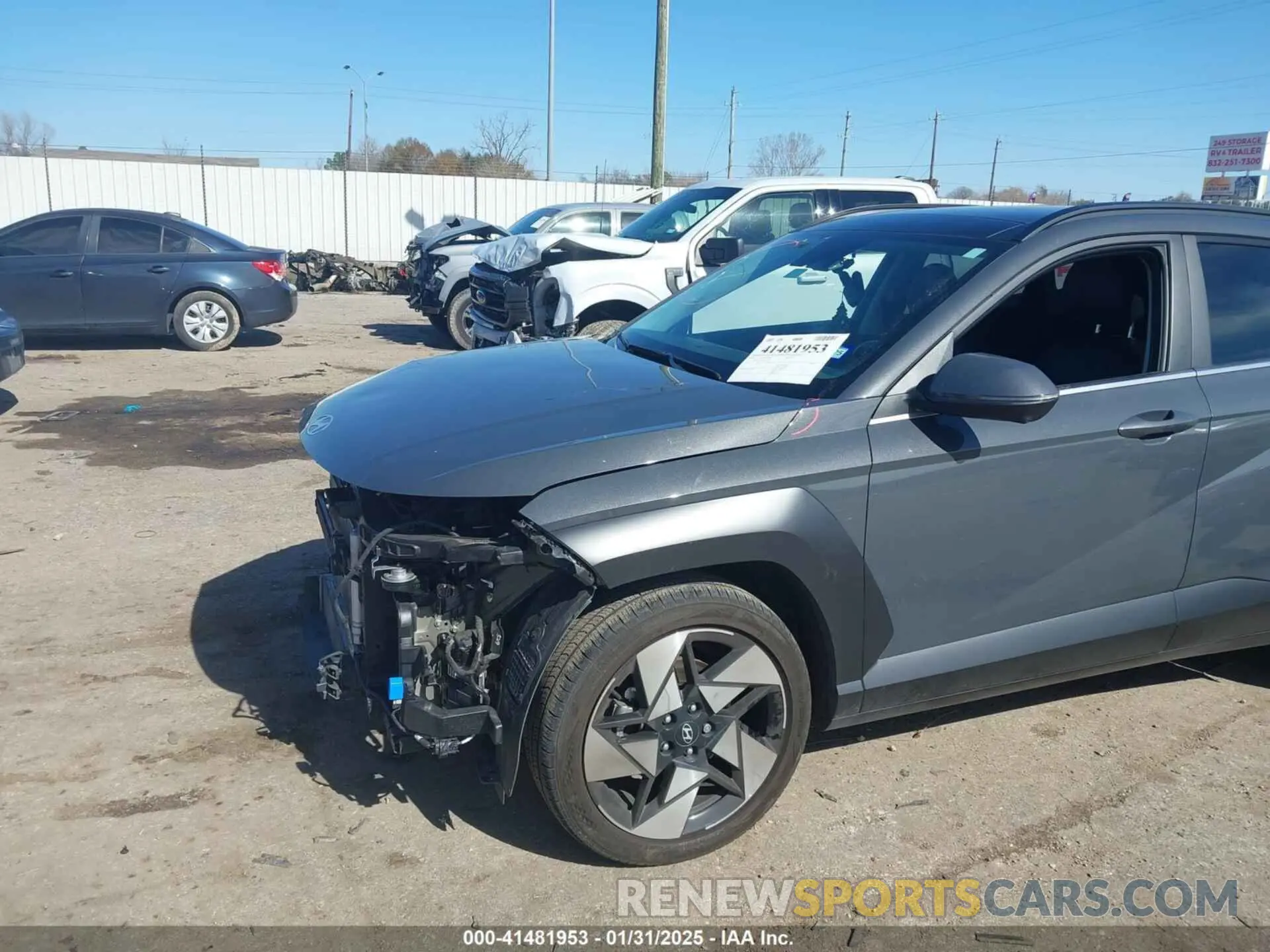 6 fotografías del automóvil dañado KM8HE3A34RU027329 HYUNDAI KONA 2024