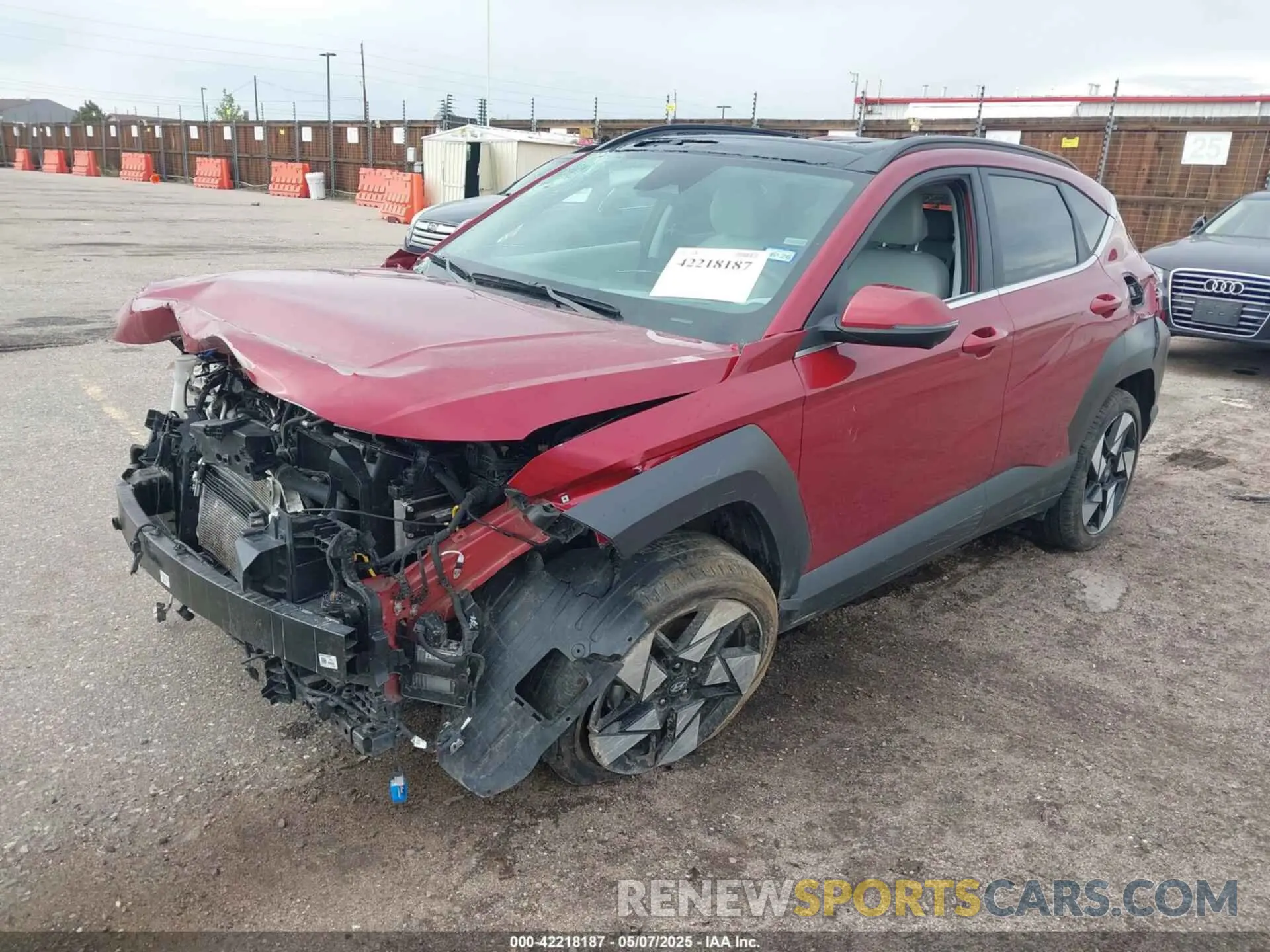 2 fotografías del automóvil dañado KM8HE3A35RU166224 HYUNDAI KONA 2024