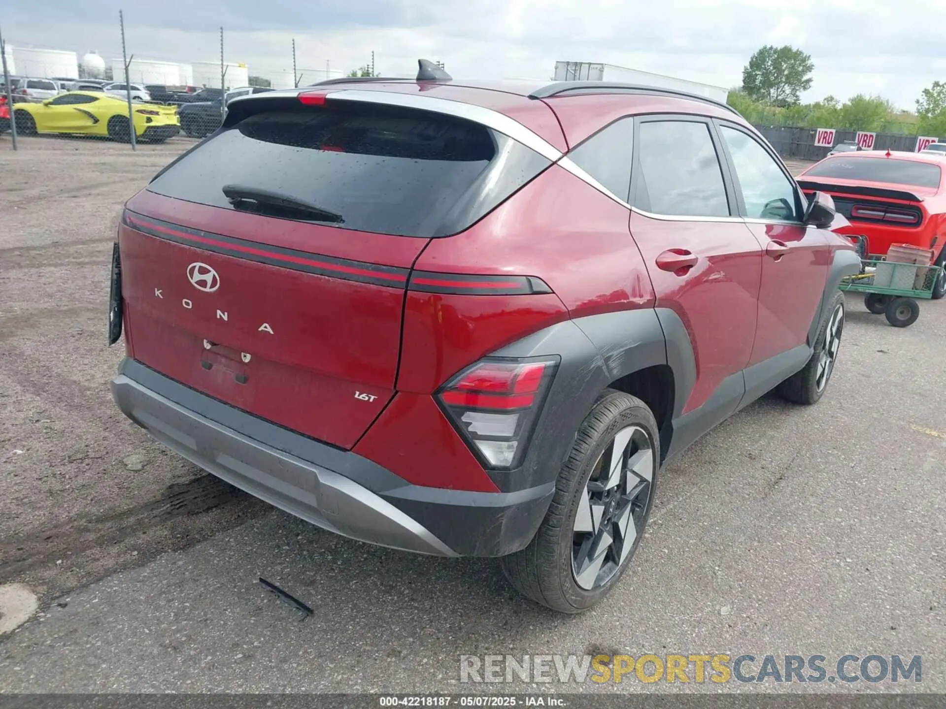 4 fotografías del automóvil dañado KM8HE3A35RU166224 HYUNDAI KONA 2024