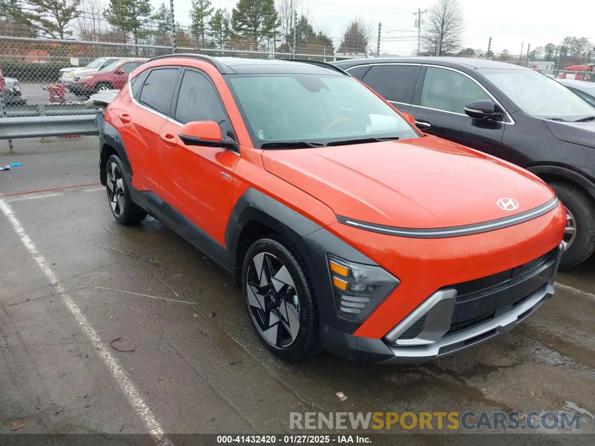 1 fotografías del automóvil dañado KM8HE3A36RU065595 HYUNDAI KONA 2024