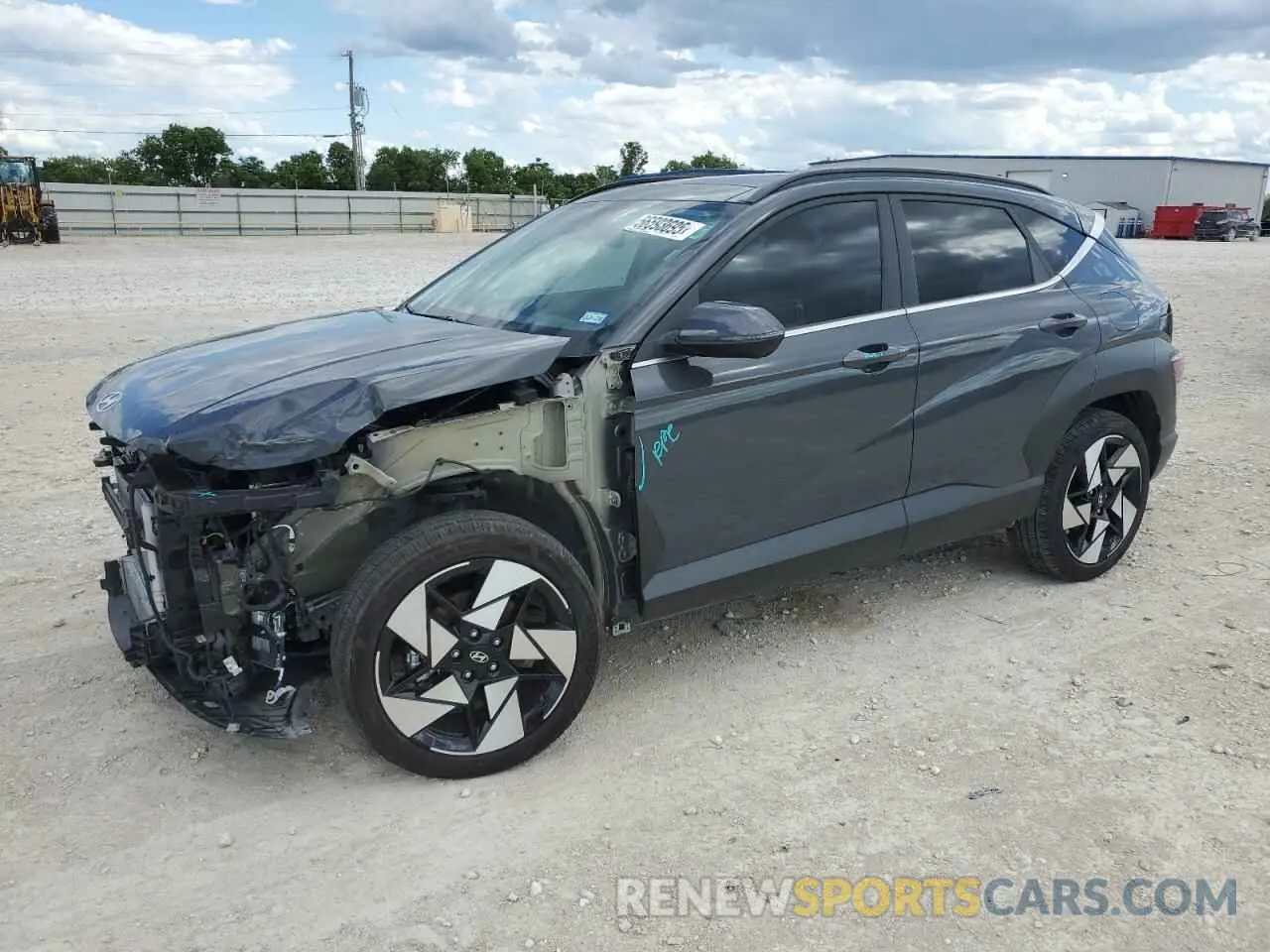1 fotografías del automóvil dañado KM8HE3A38RU122198 HYUNDAI KONA 2024