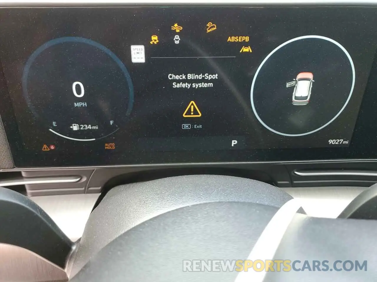 9 fotografías del automóvil dañado KM8HE3A38RU122198 HYUNDAI KONA 2024