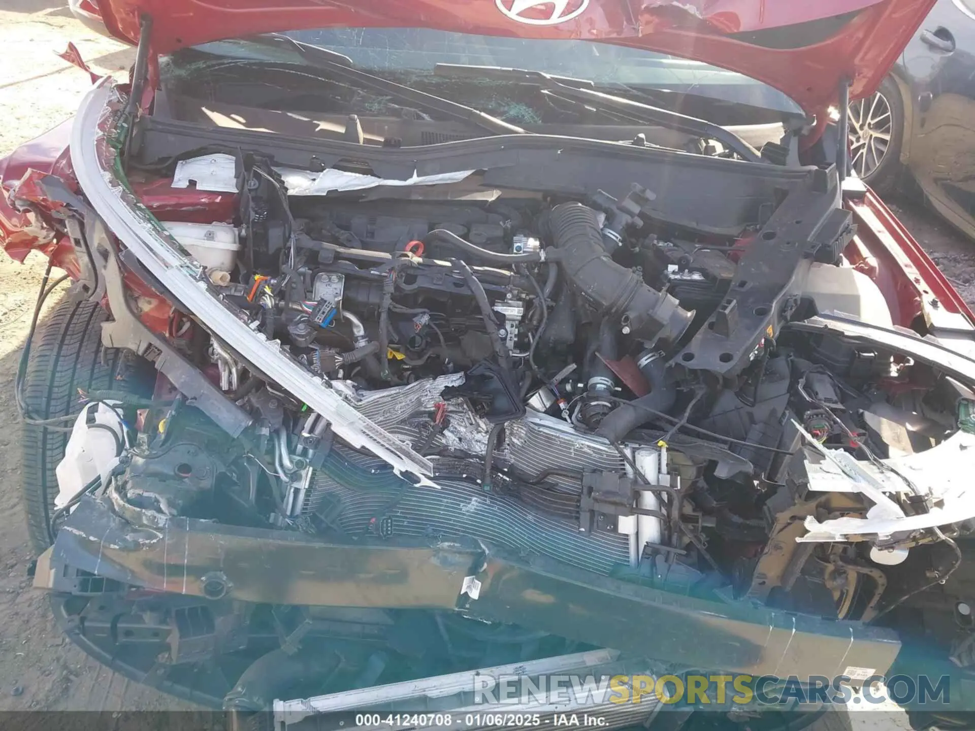 10 fotografías del automóvil dañado KM8HE3A39RU118399 HYUNDAI KONA 2024