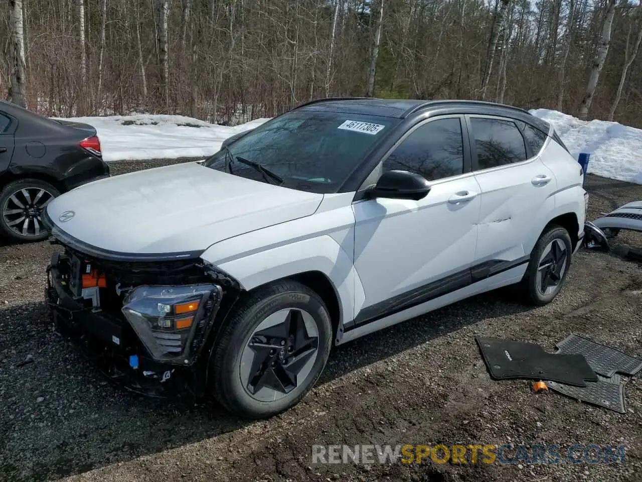 1 fotografías del automóvil dañado KM8HE3A64RU006765 HYUNDAI KONA 2024