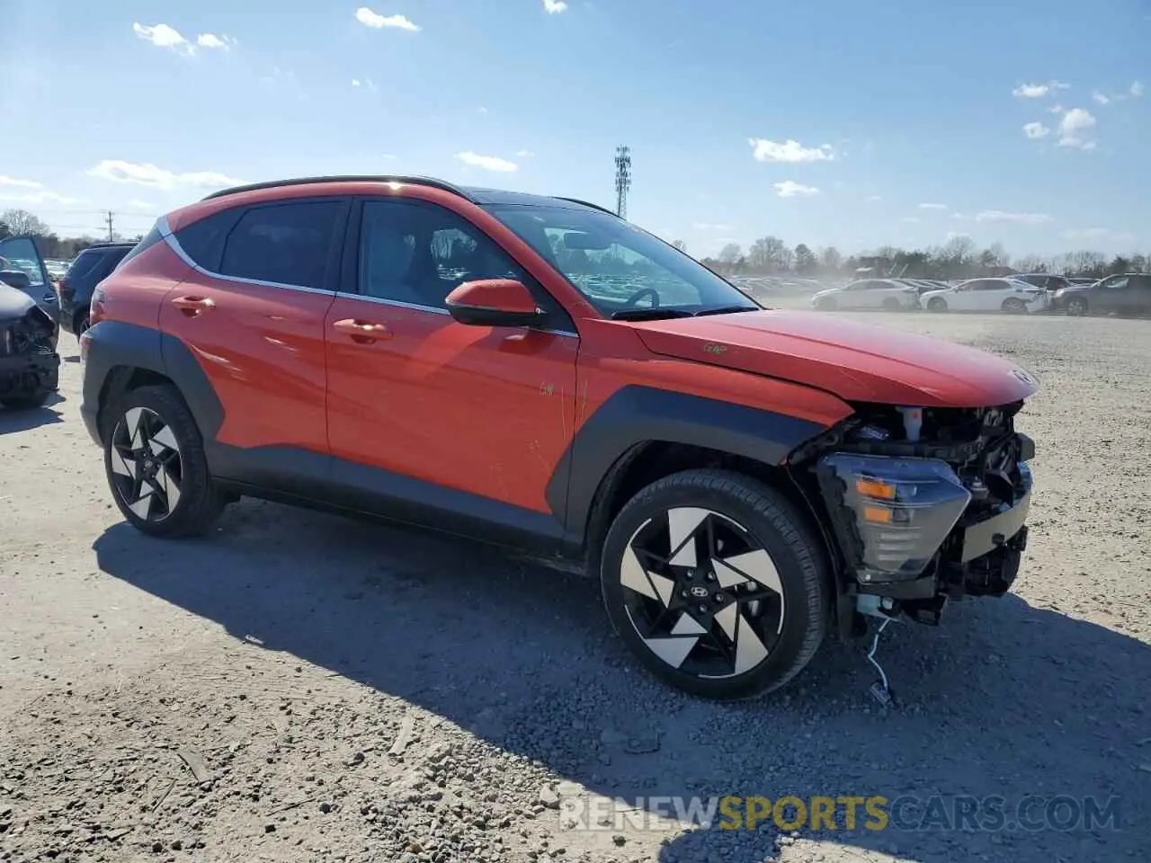 4 fotografías del automóvil dañado KM8HECA36RU082705 HYUNDAI KONA 2024