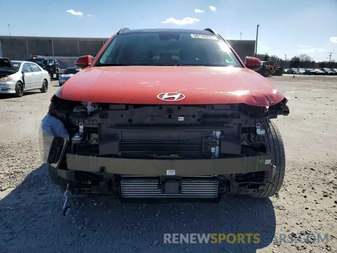 5 fotografías del automóvil dañado KM8HECA36RU082705 HYUNDAI KONA 2024