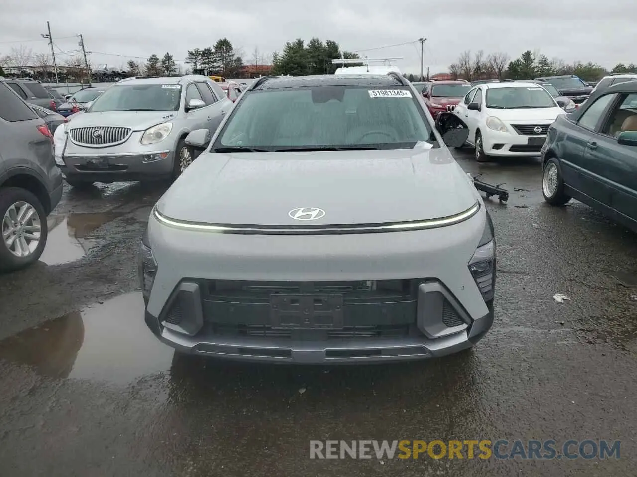 5 fotografías del automóvil dañado KM8HECA37RU050734 HYUNDAI KONA 2024