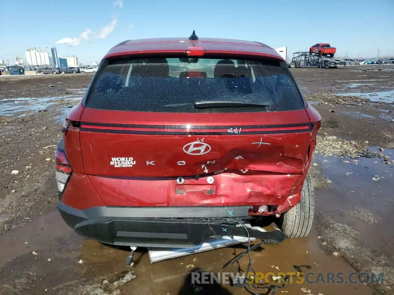 6 fotografías del automóvil dañado KM8HA3AB9SU212453 HYUNDAI KONA 2025
