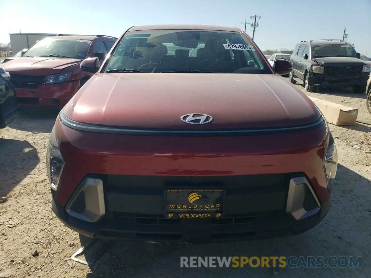 5 fotografías del automóvil dañado KM8HA3AB9SU216583 HYUNDAI KONA 2025