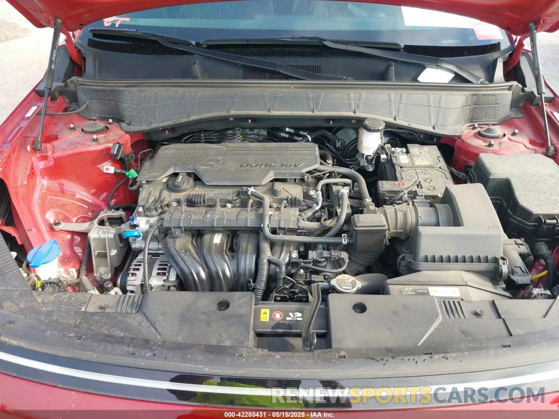 10 fotografías del automóvil dañado KM8HB3AB2SU206720 HYUNDAI KONA 2025
