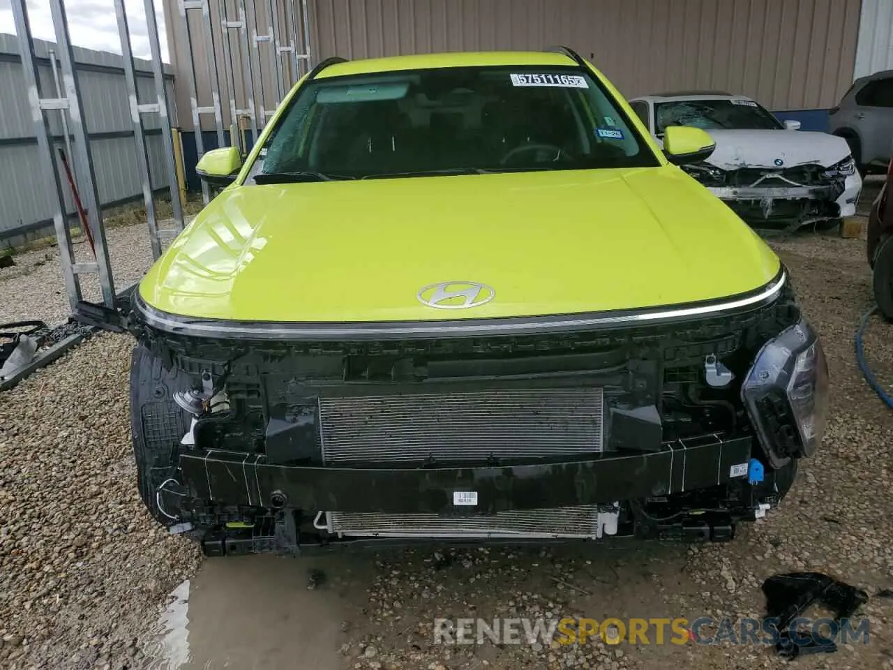 5 fotografías del automóvil dañado KM8HB3AB2SU237613 HYUNDAI KONA 2025