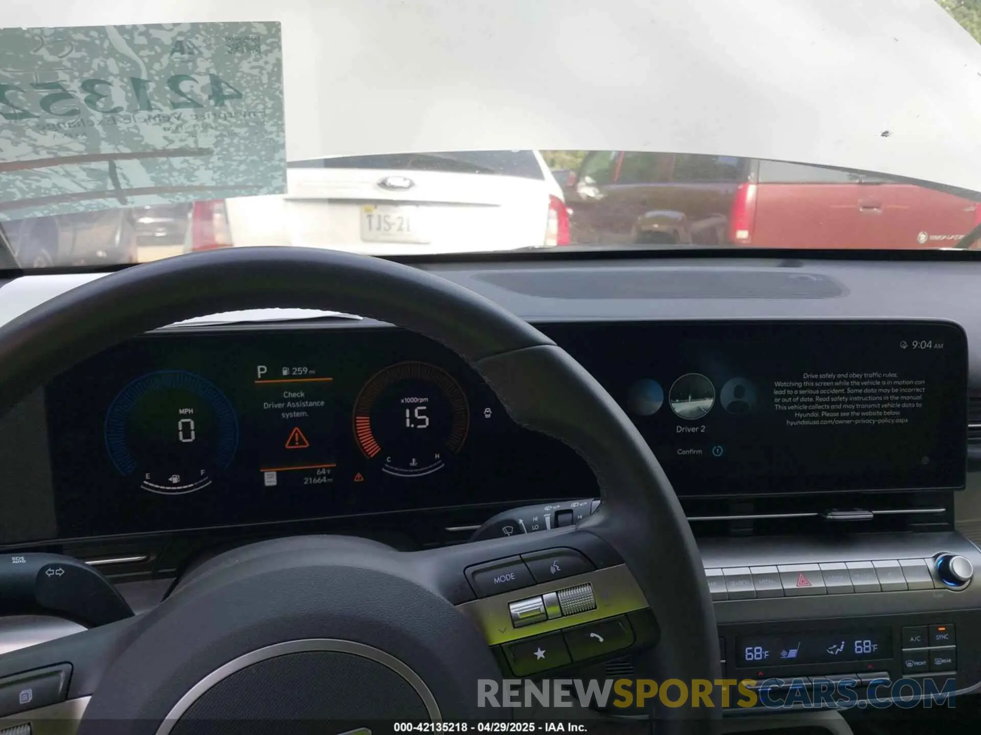 16 fotografías del automóvil dañado KM8HB3AB3SU215152 HYUNDAI KONA 2025