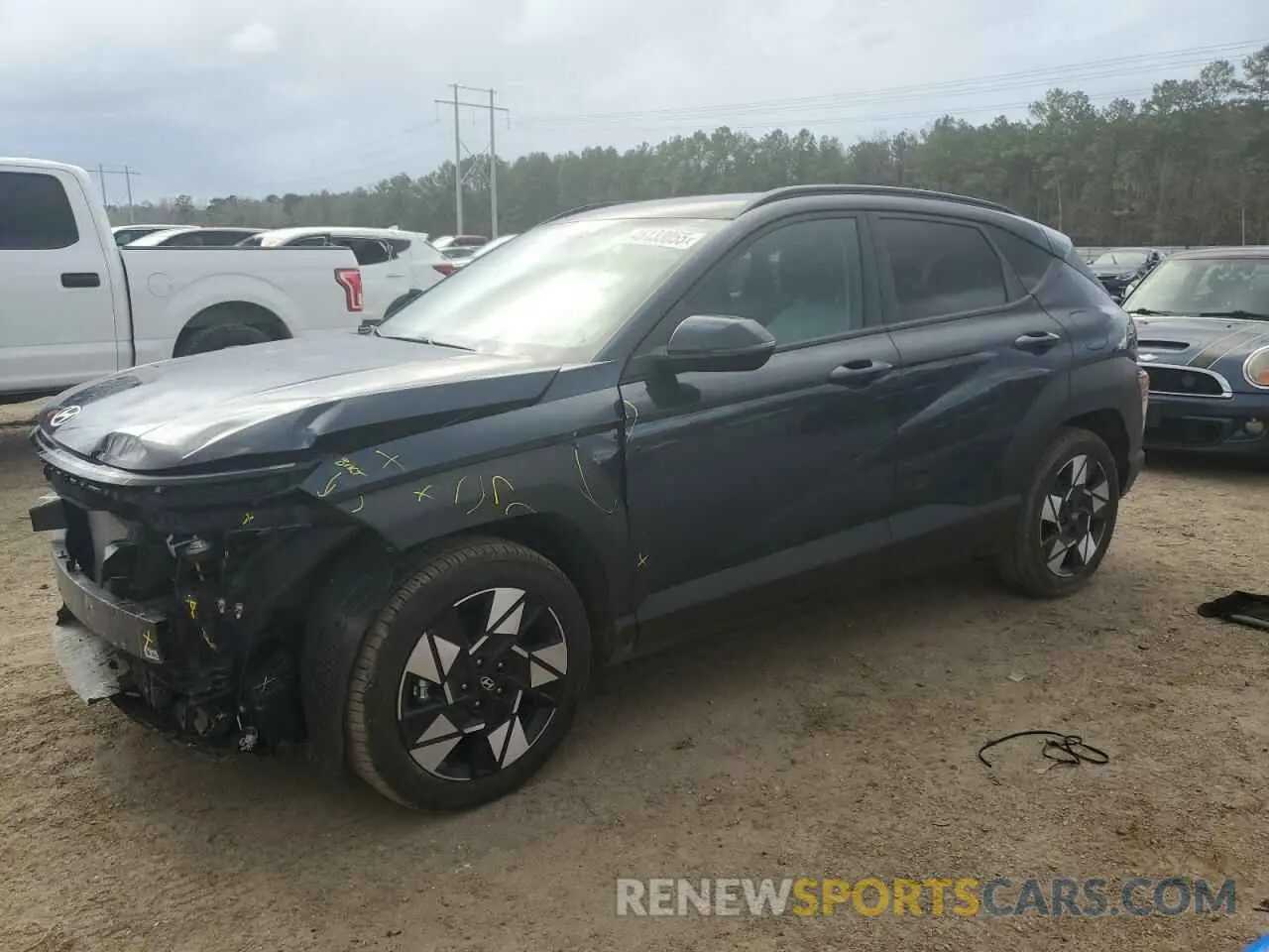 1 fotografías del automóvil dañado KM8HB3AB6SU214254 HYUNDAI KONA 2025