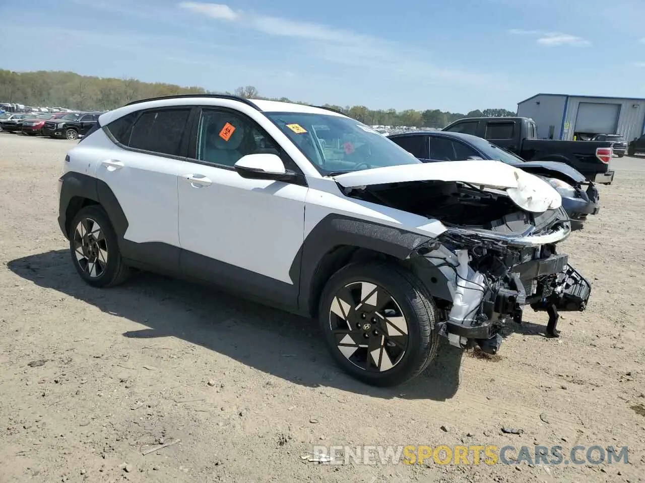 4 fotografías del automóvil dañado KM8HB3AB7SU192250 HYUNDAI KONA 2025