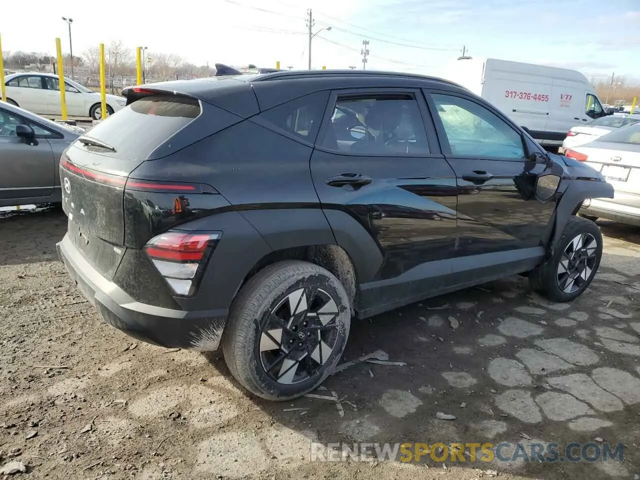 3 fotografías del automóvil dañado KM8HBCAB5SU202192 HYUNDAI KONA 2025