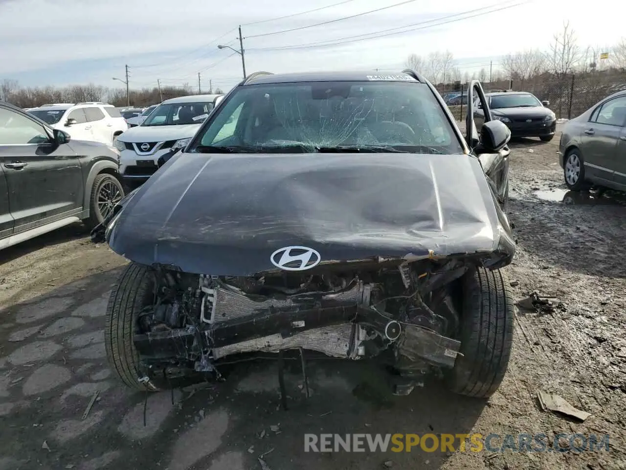 5 fotografías del automóvil dañado KM8HBCAB5SU202192 HYUNDAI KONA 2025