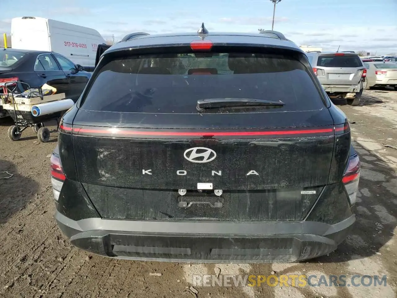 6 fotografías del automóvil dañado KM8HBCAB5SU202192 HYUNDAI KONA 2025