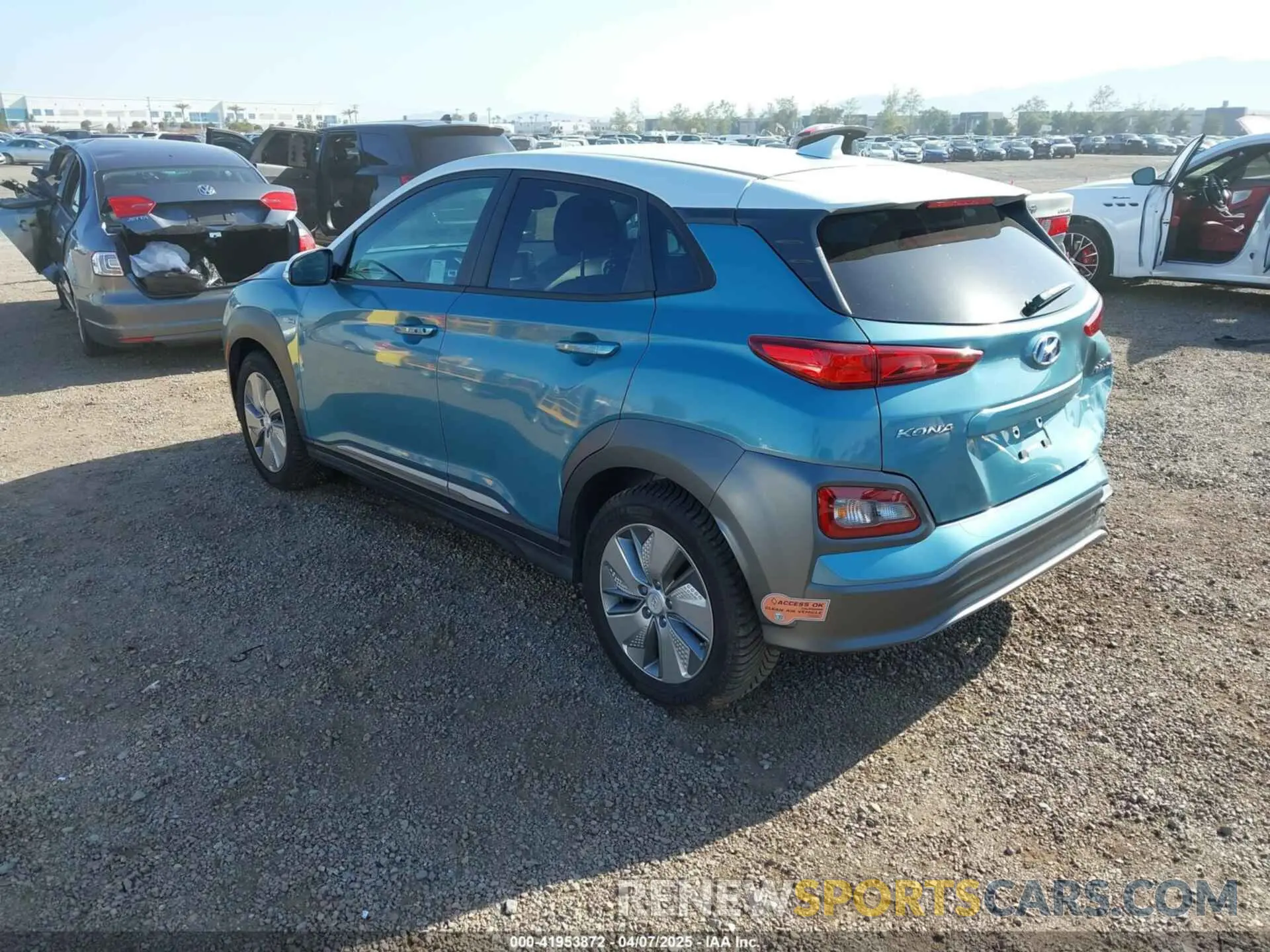 3 fotografías del automóvil dañado KM8K23AG8LU065039 HYUNDAI KONA ELECTRIC 2020