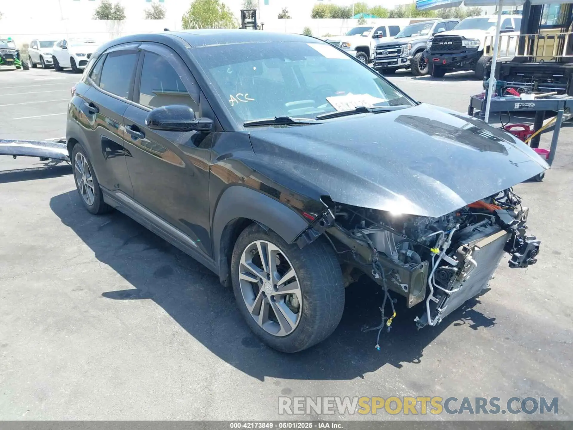 1 fotografías del automóvil dañado KM8K33AG7LU058922 HYUNDAI KONA ELECTRIC 2020