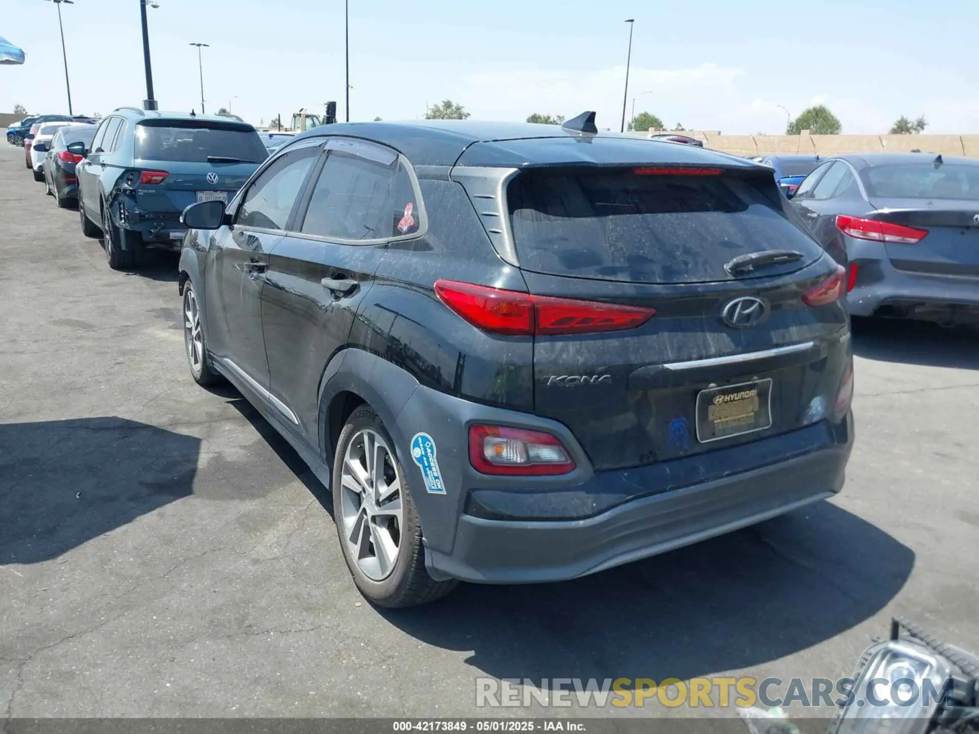 15 fotografías del automóvil dañado KM8K33AG7LU058922 HYUNDAI KONA ELECTRIC 2020