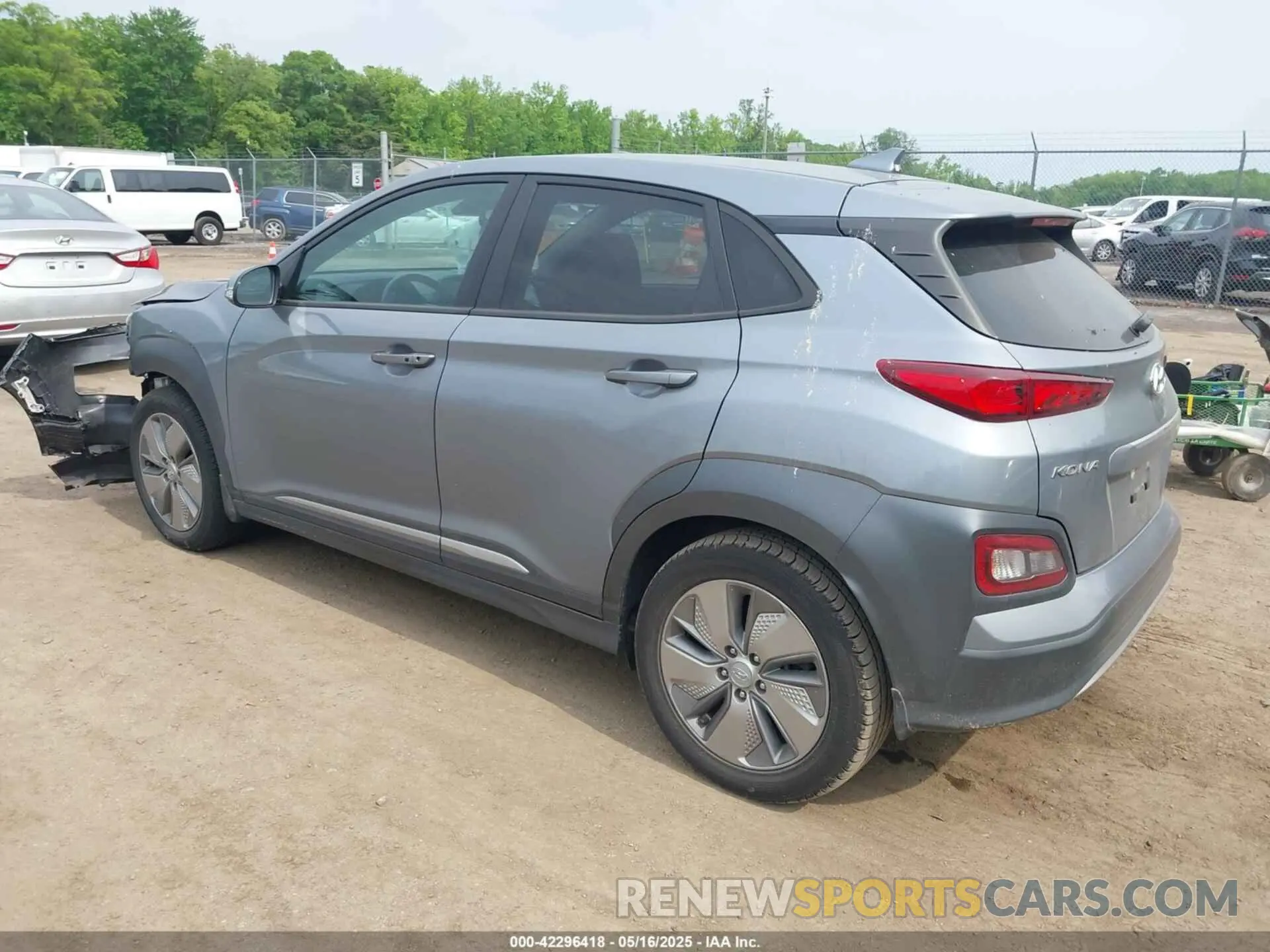 3 fotografías del automóvil dañado KM8K33AG1MU127234 HYUNDAI KONA ELECTRIC 2021
