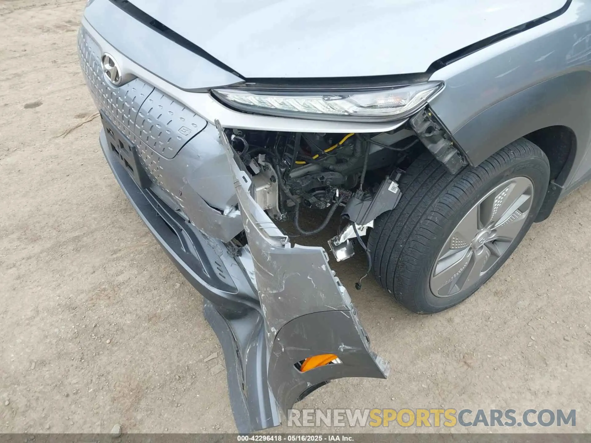 6 fotografías del automóvil dañado KM8K33AG1MU127234 HYUNDAI KONA ELECTRIC 2021