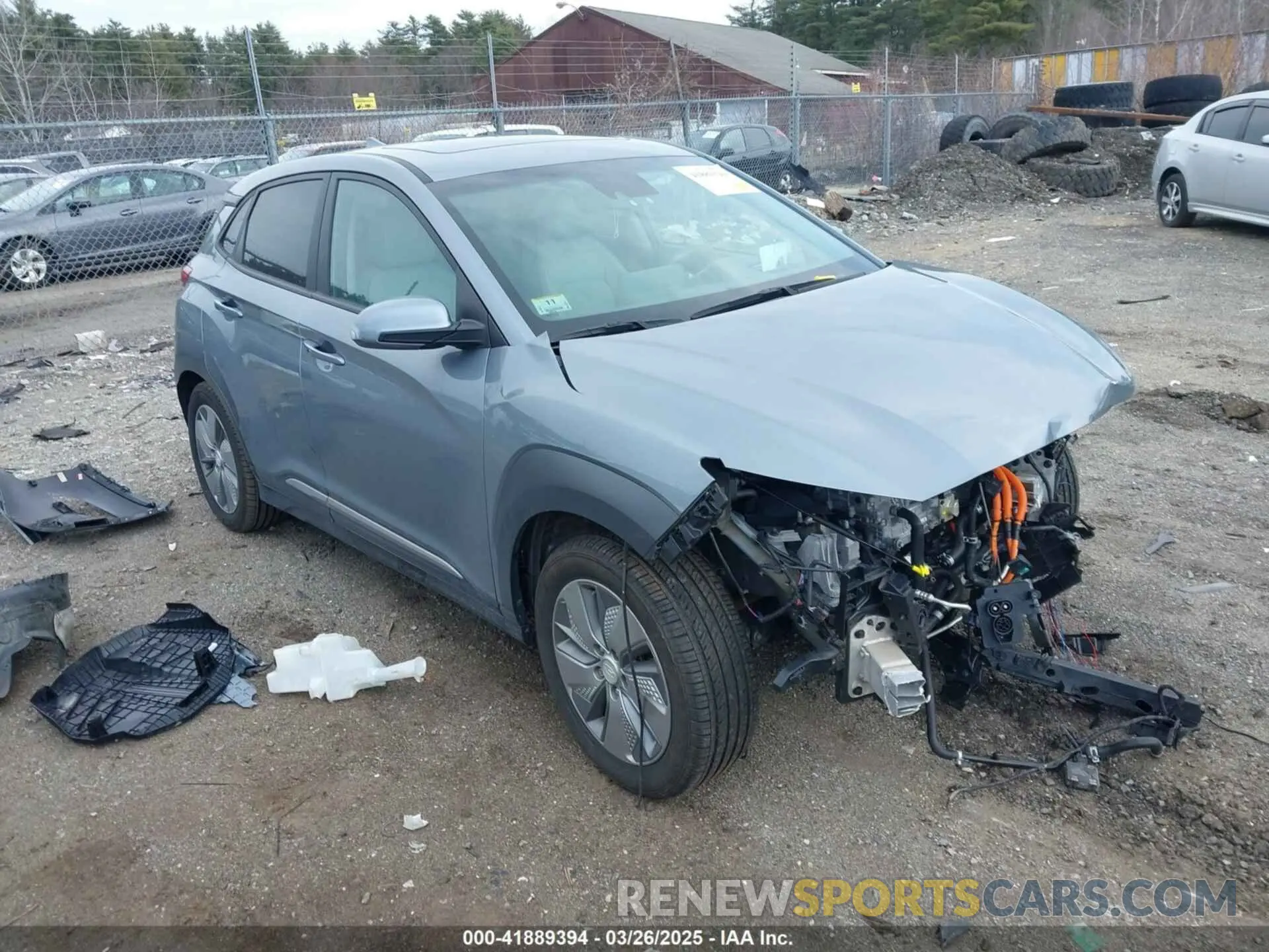 1 fotografías del automóvil dañado KM8K53AG0MU097928 HYUNDAI KONA ELECTRIC 2021