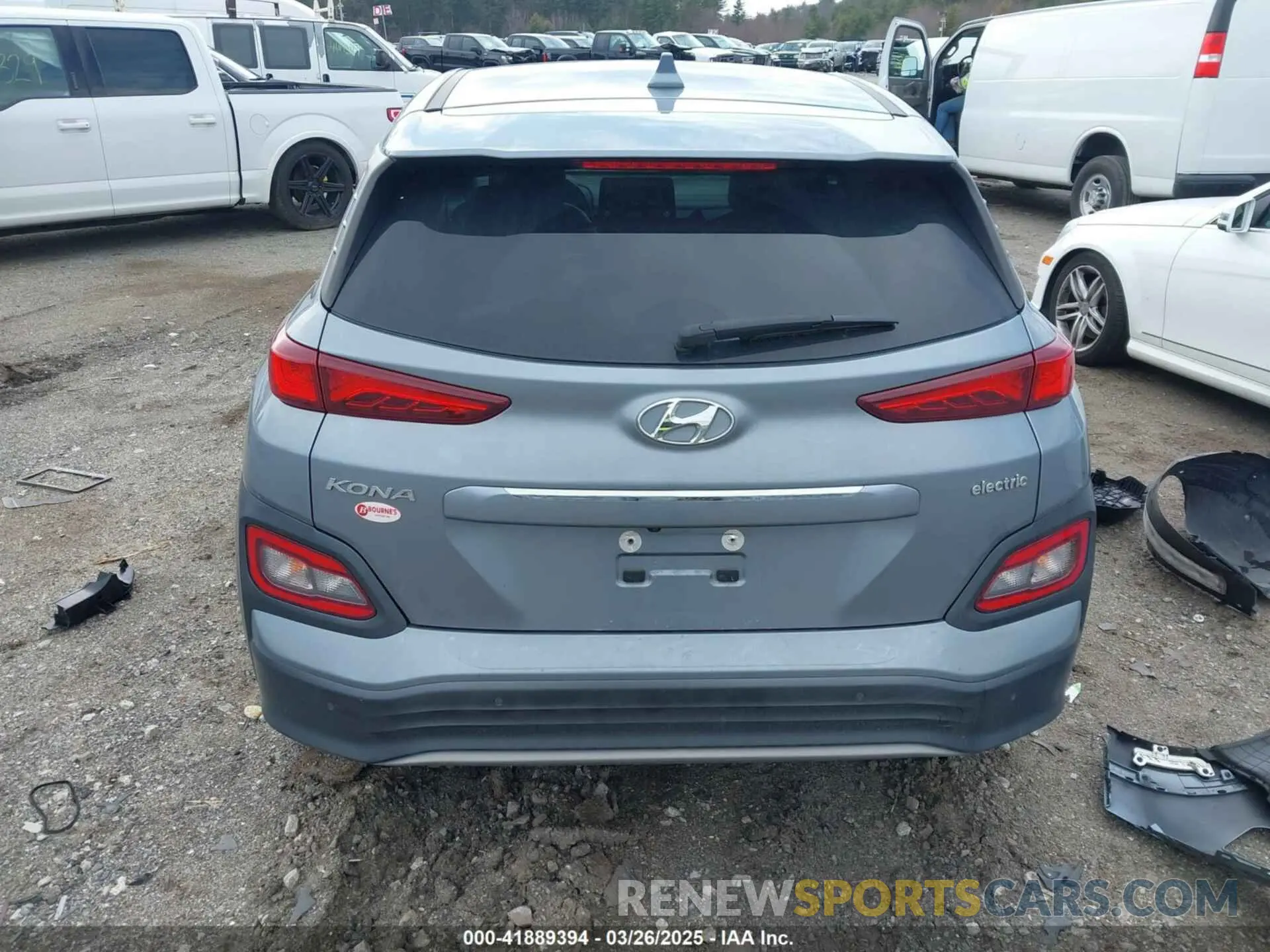 16 fotografías del automóvil dañado KM8K53AG0MU097928 HYUNDAI KONA ELECTRIC 2021