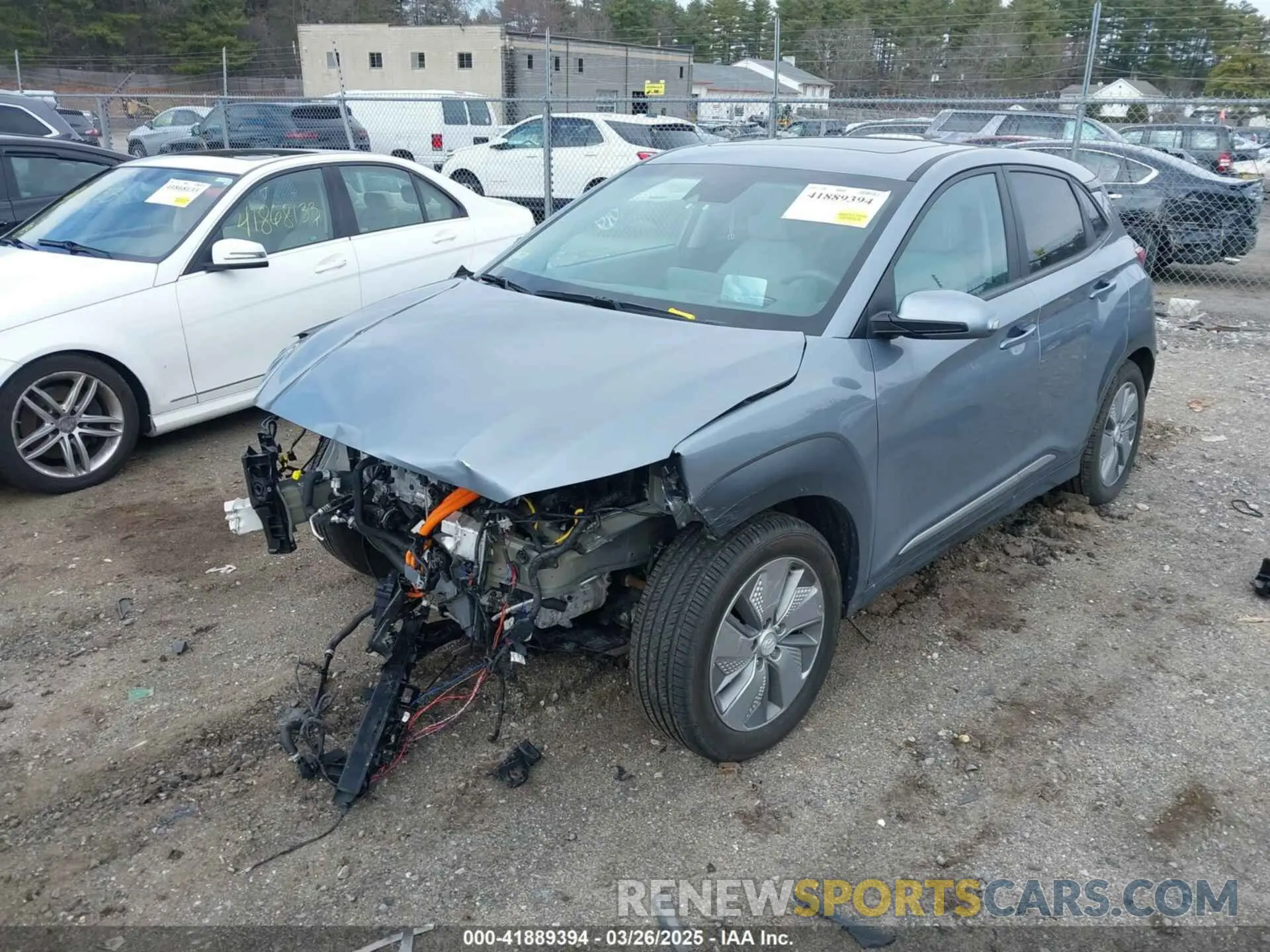 2 fotografías del automóvil dañado KM8K53AG0MU097928 HYUNDAI KONA ELECTRIC 2021