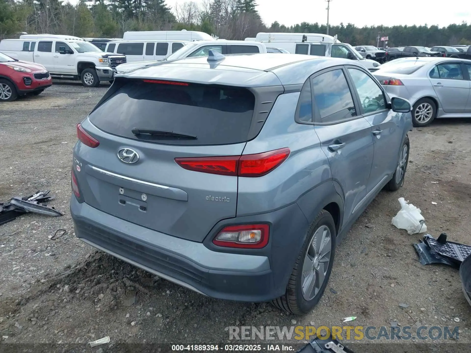 4 fotografías del automóvil dañado KM8K53AG0MU097928 HYUNDAI KONA ELECTRIC 2021