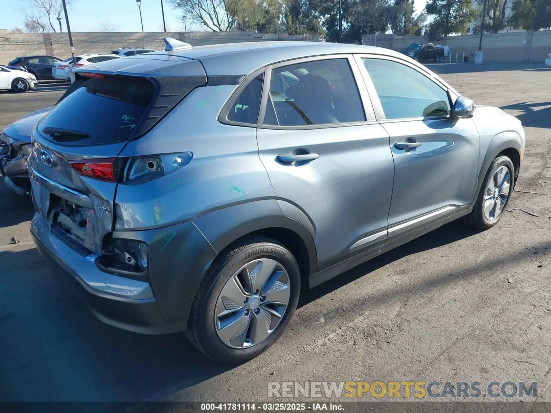 4 fotografías del automóvil dañado KM8K53AG0MU103629 HYUNDAI KONA ELECTRIC 2021