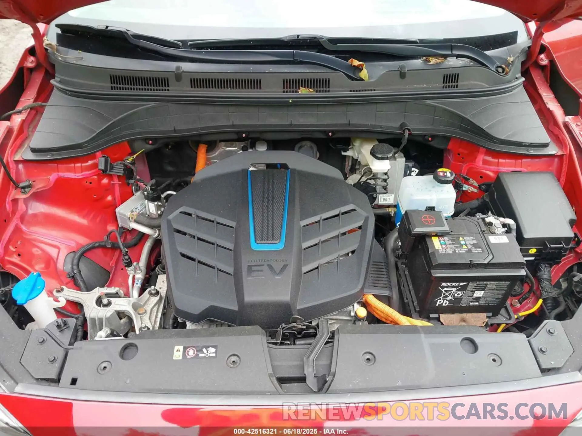 10 fotografías del automóvil dañado KM8K53AG6MU119382 HYUNDAI KONA ELECTRIC 2021