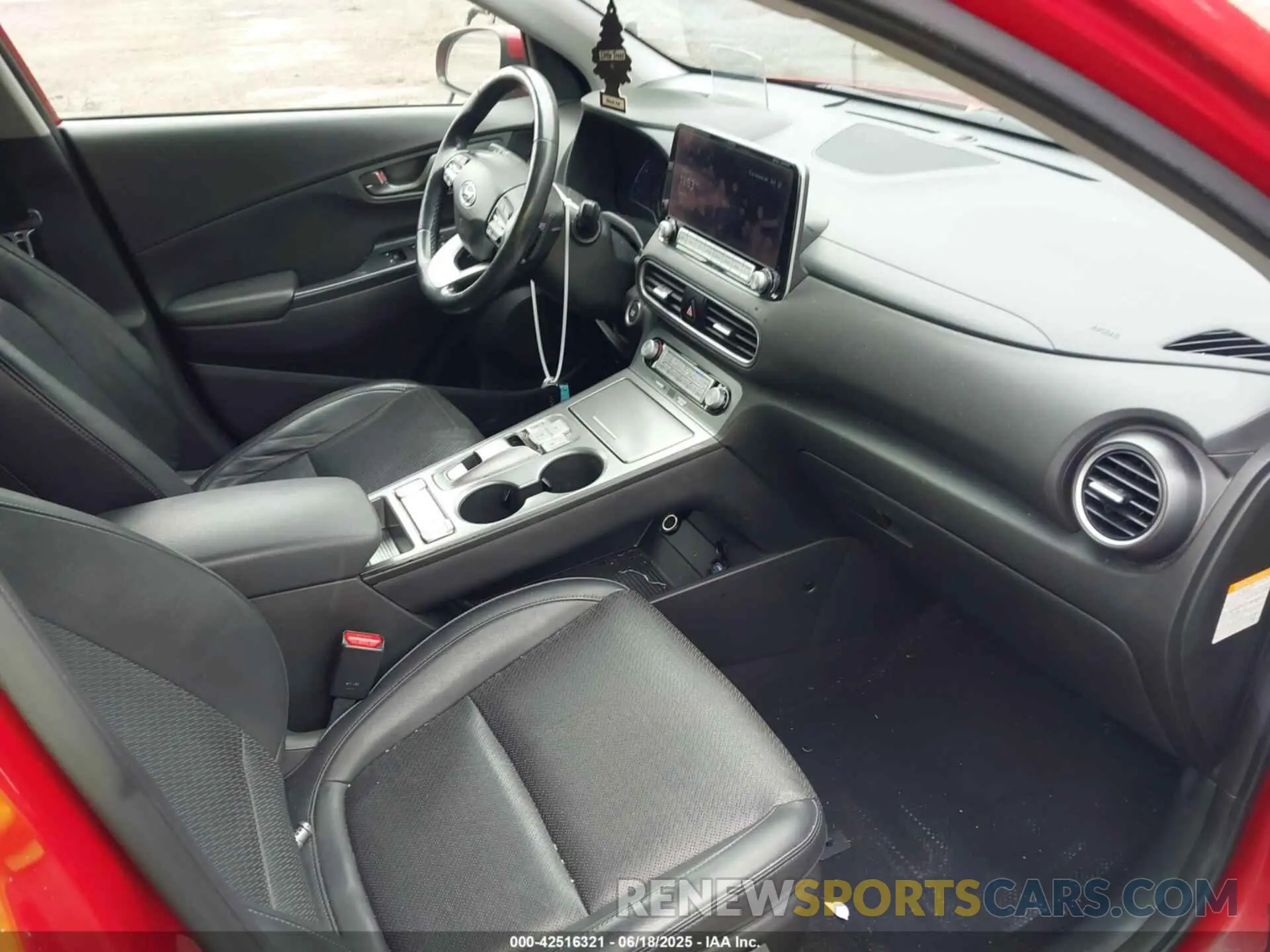 5 fotografías del automóvil dañado KM8K53AG6MU119382 HYUNDAI KONA ELECTRIC 2021