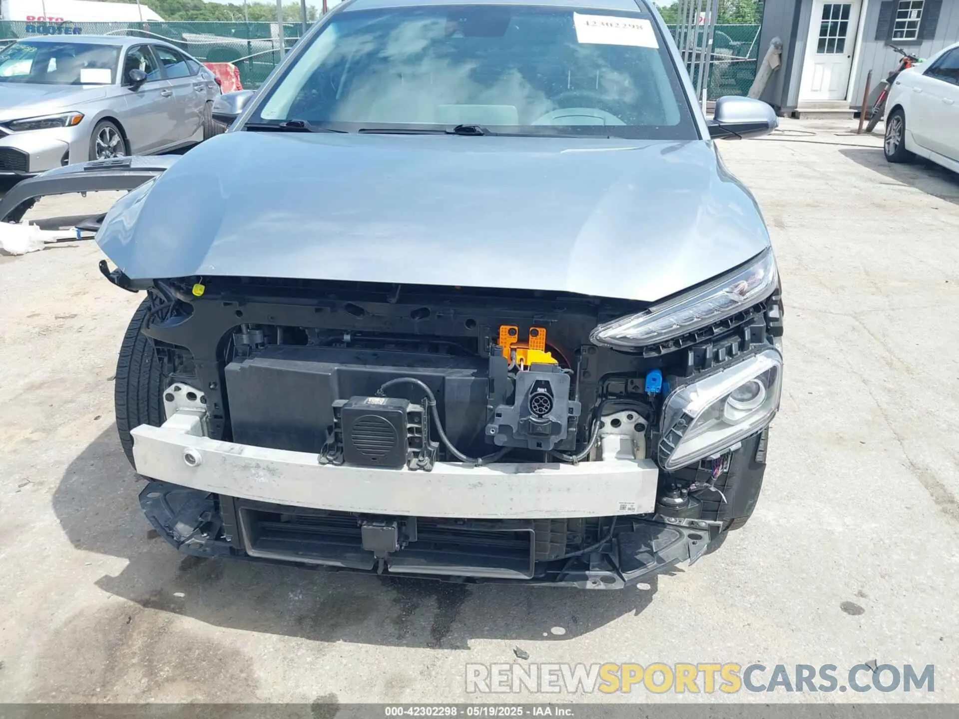20 fotografías del automóvil dañado KM8K53AG6MU125246 HYUNDAI KONA ELECTRIC 2021