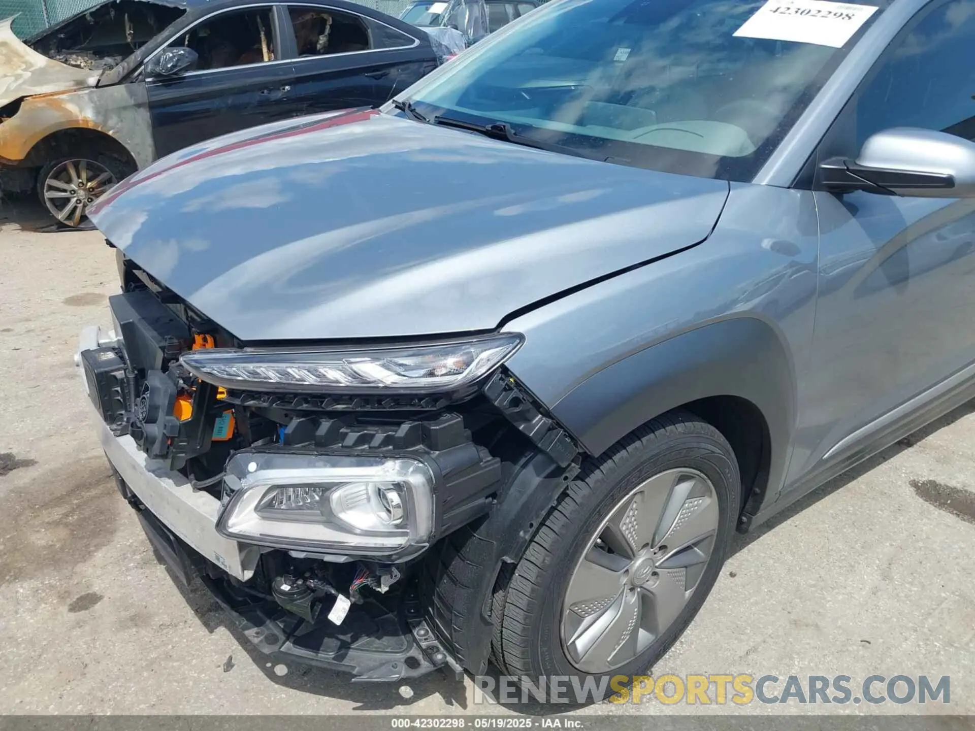 21 fotografías del automóvil dañado KM8K53AG6MU125246 HYUNDAI KONA ELECTRIC 2021