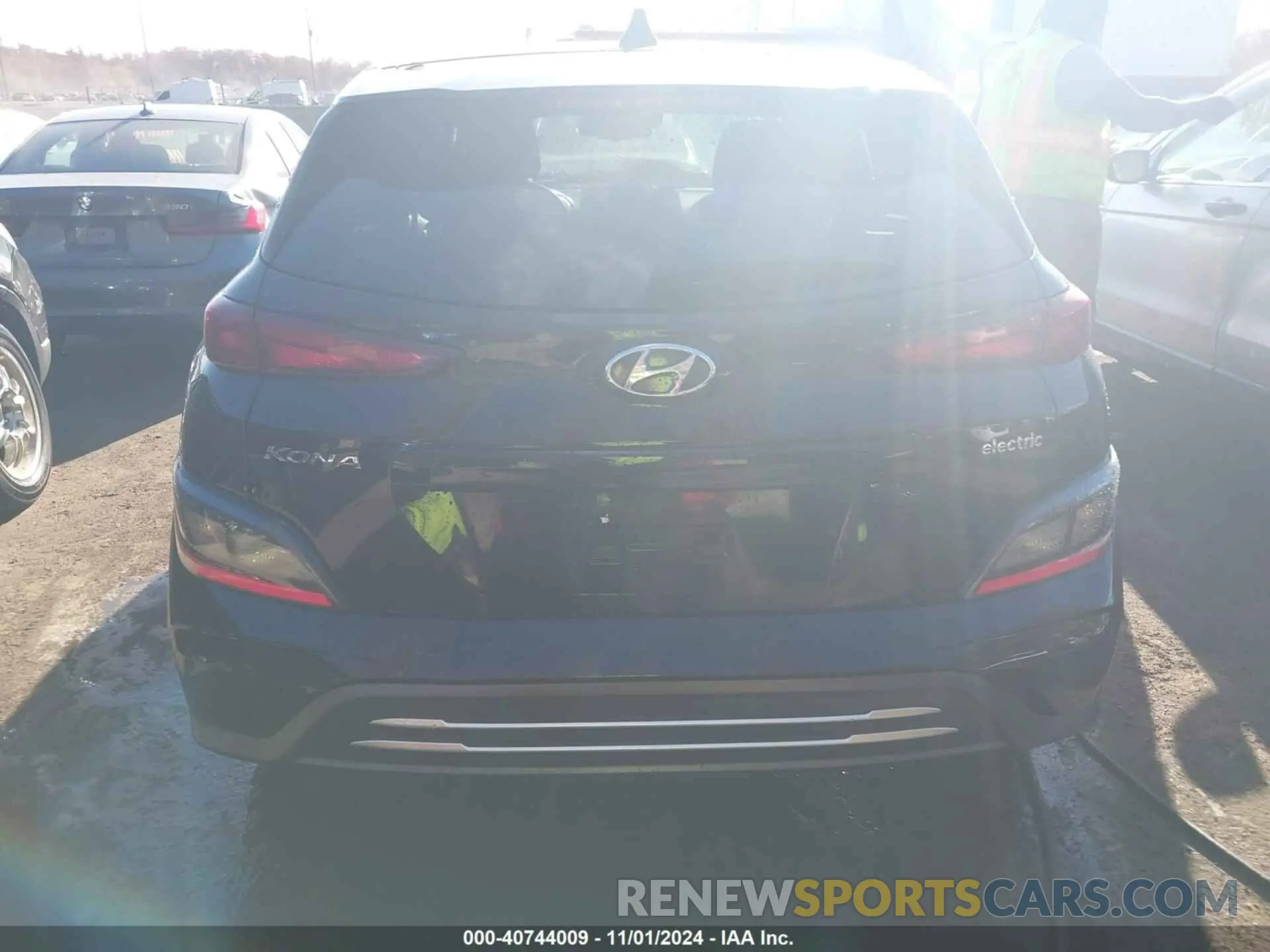 16 fotografías del automóvil dañado KM8K23AG3PU190231 HYUNDAI KONA ELECTRIC 2023
