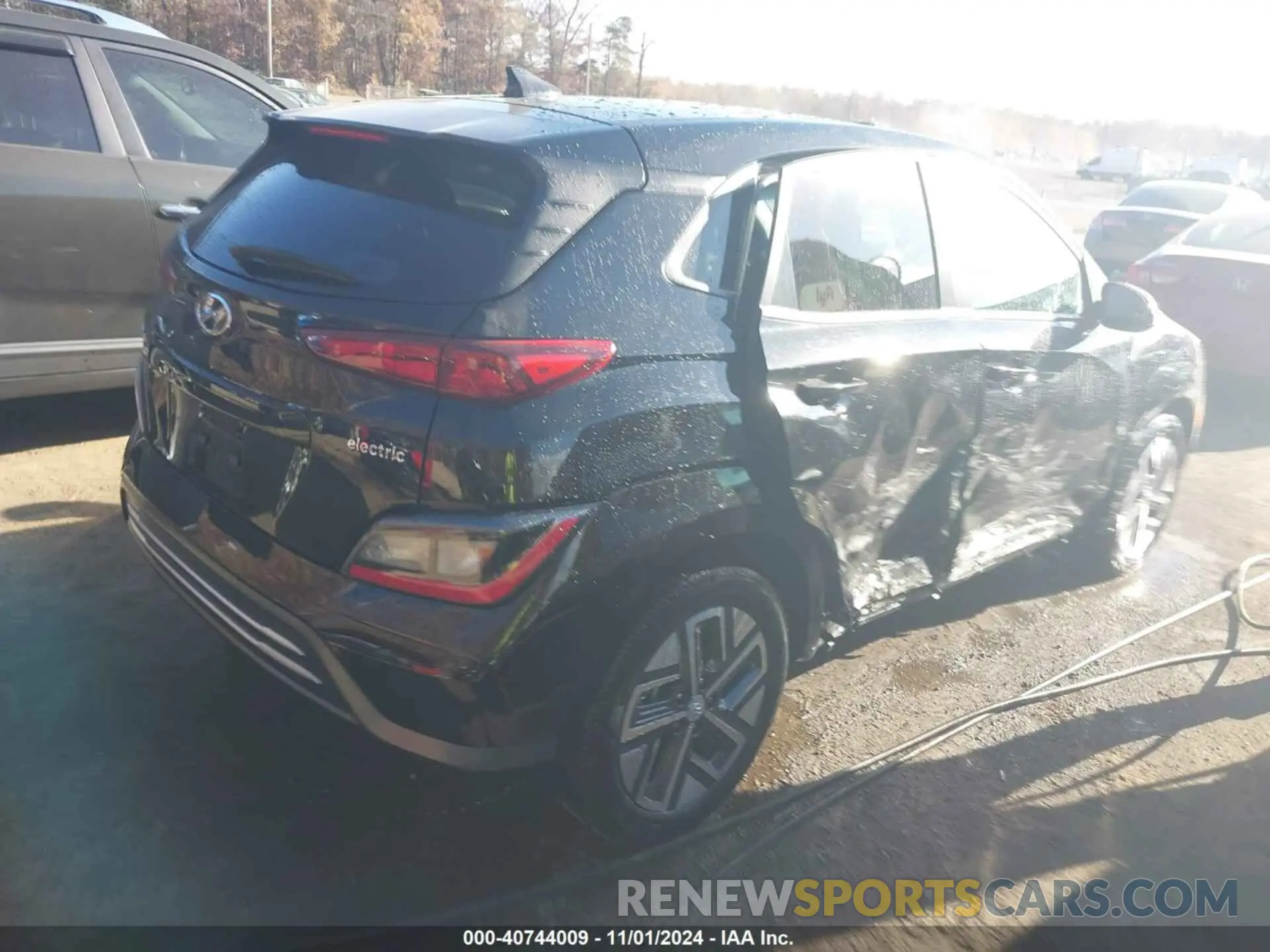 4 fotografías del automóvil dañado KM8K23AG3PU190231 HYUNDAI KONA ELECTRIC 2023