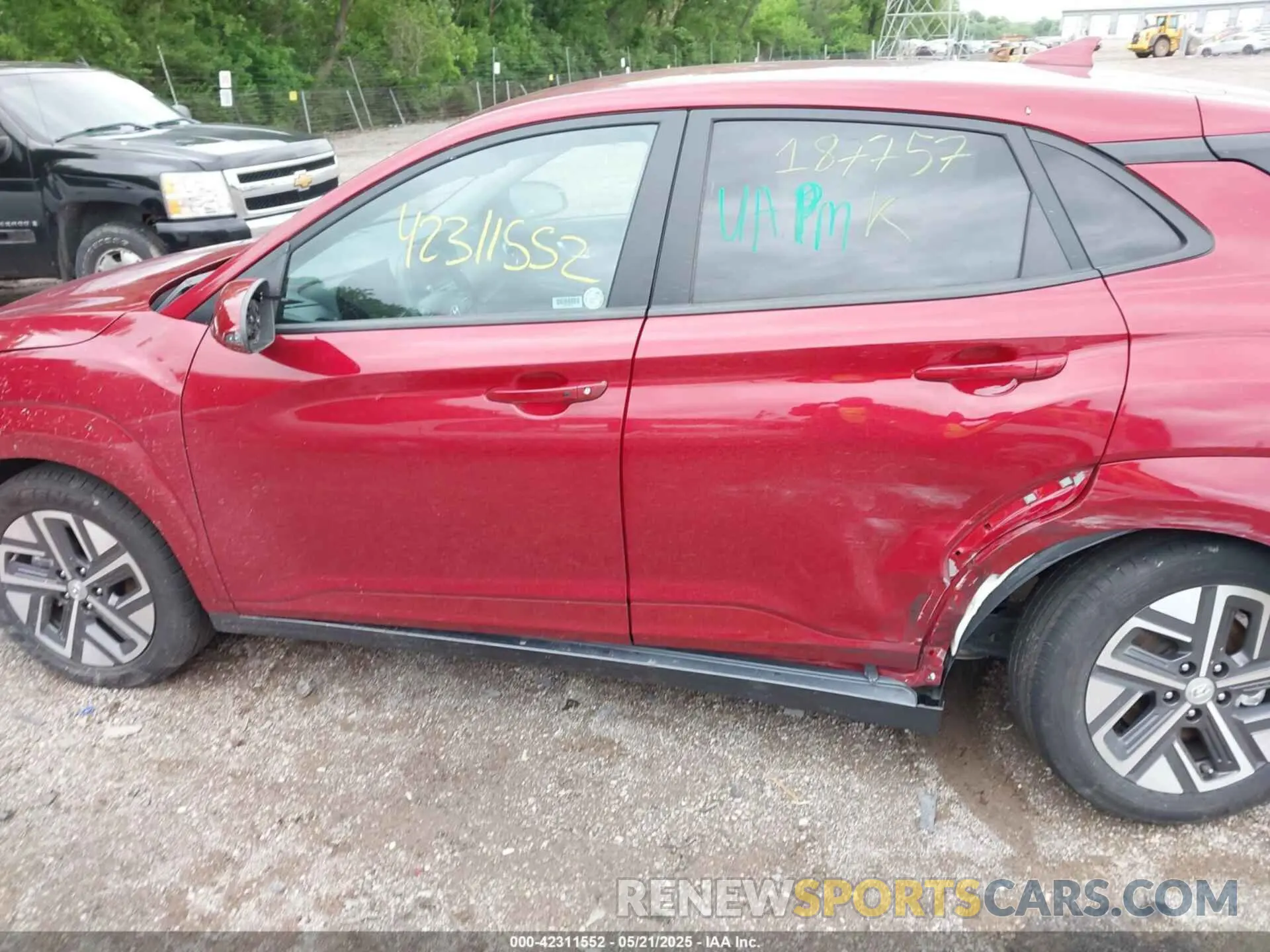 14 fotografías del automóvil dañado KM8K23AG4PU187757 HYUNDAI KONA ELECTRIC 2023