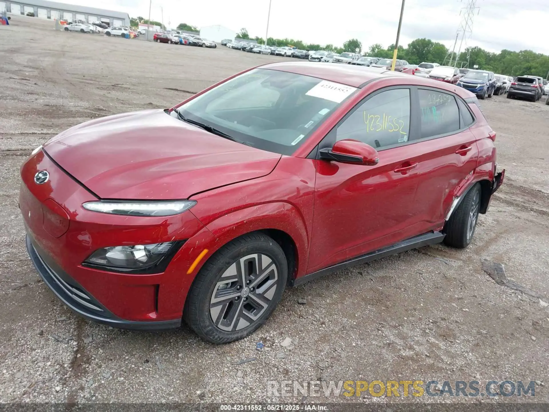 2 fotografías del automóvil dañado KM8K23AG4PU187757 HYUNDAI KONA ELECTRIC 2023