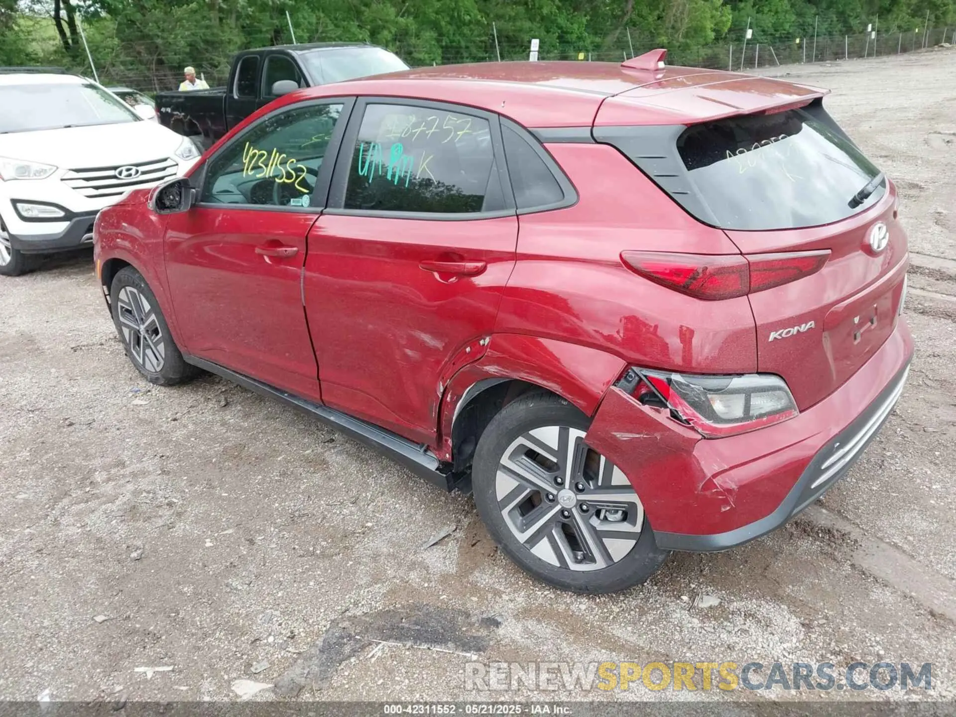 3 fotografías del automóvil dañado KM8K23AG4PU187757 HYUNDAI KONA ELECTRIC 2023