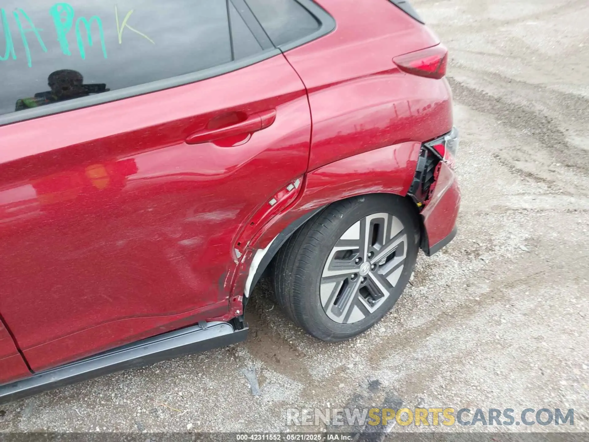 6 fotografías del automóvil dañado KM8K23AG4PU187757 HYUNDAI KONA ELECTRIC 2023