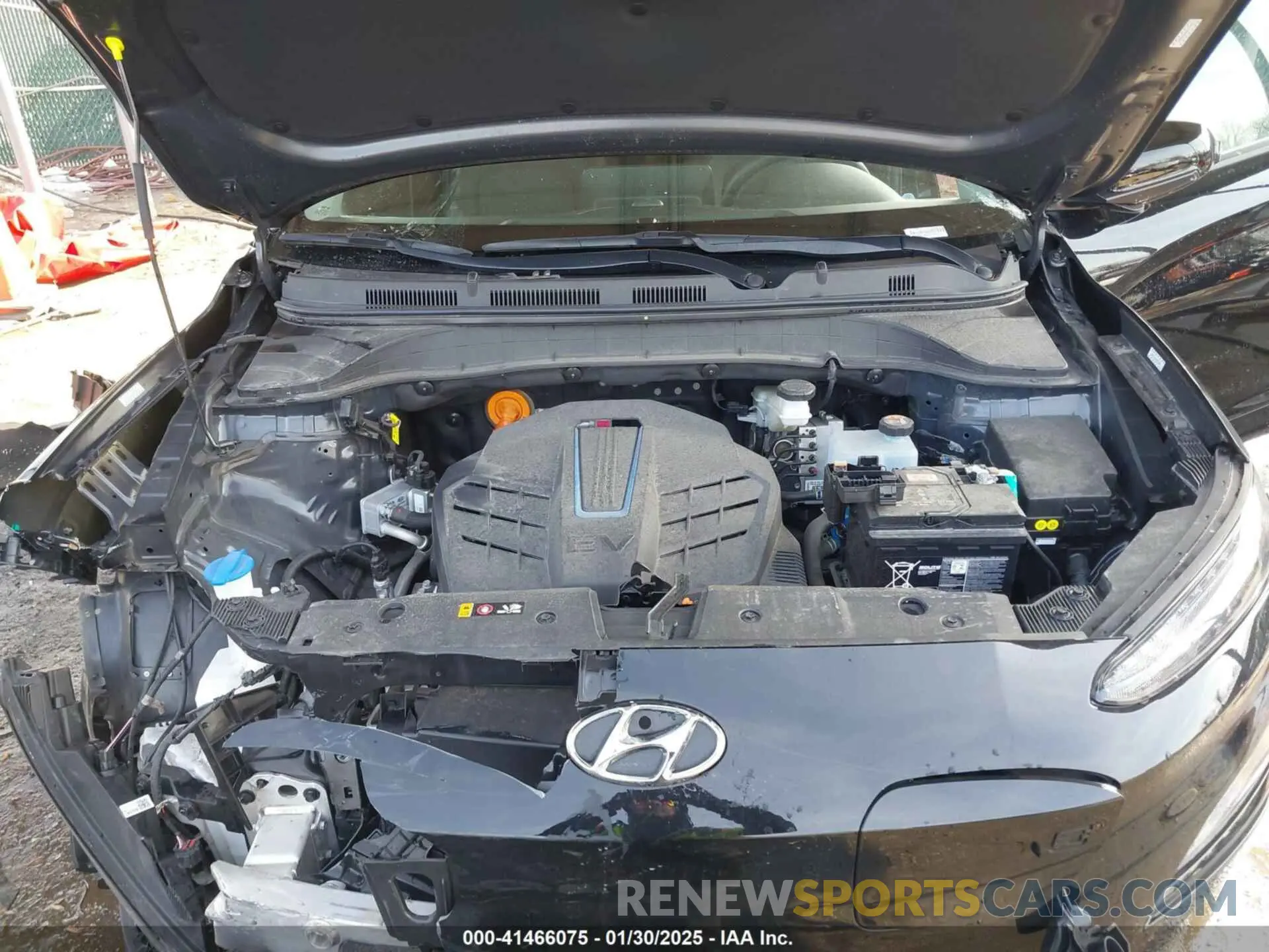 10 fotografías del automóvil dañado KM8K23AG6PU191048 HYUNDAI KONA ELECTRIC 2023