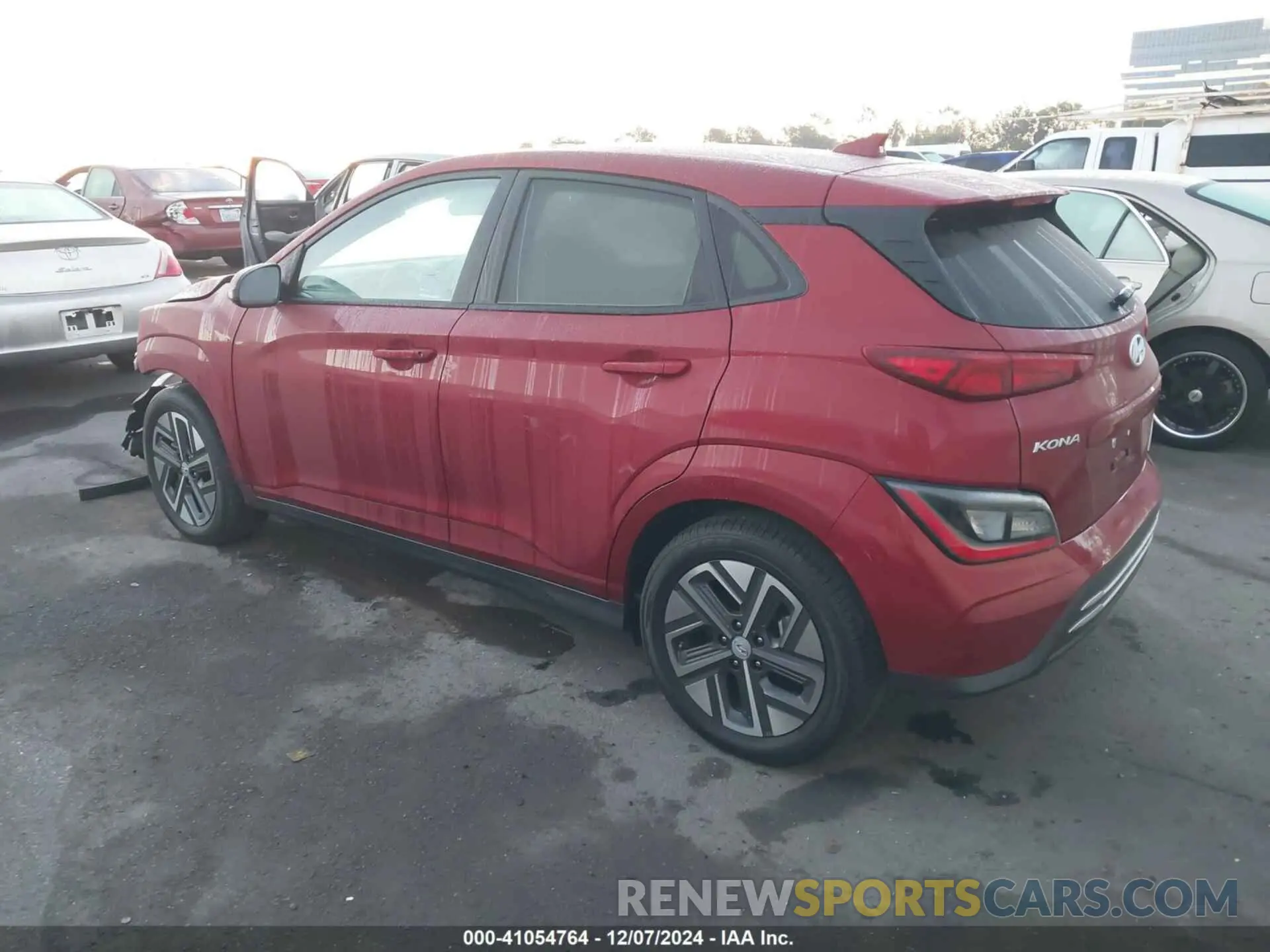 3 fotografías del automóvil dañado KM8K33AGXPU183659 HYUNDAI KONA ELECTRIC 2023