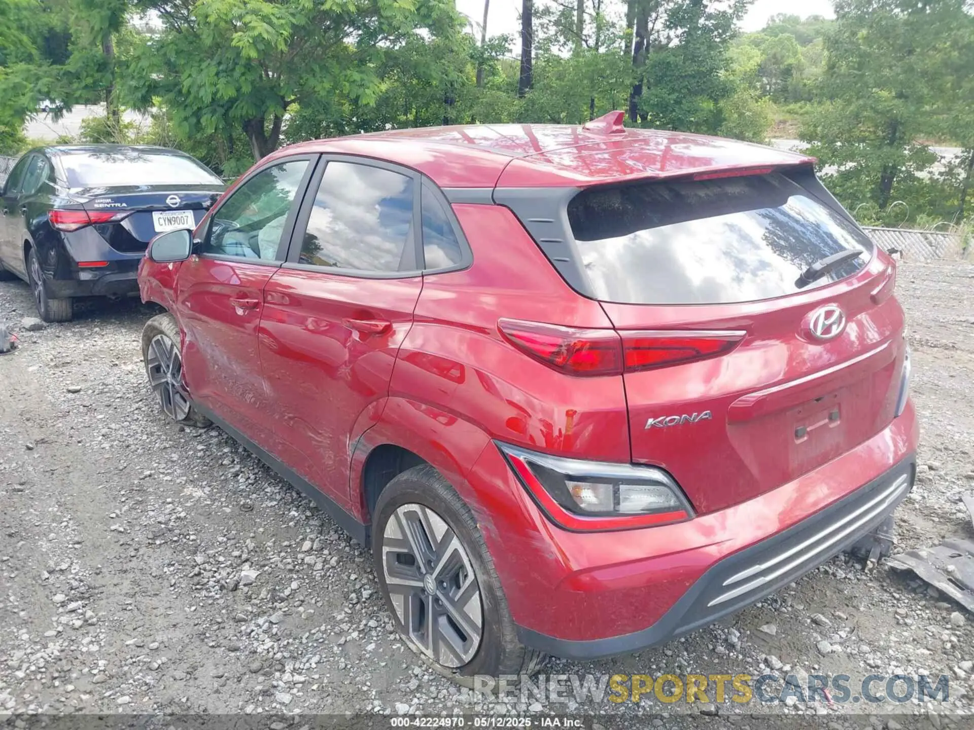3 fotografías del automóvil dañado KM8K33AGXPU191535 HYUNDAI KONA ELECTRIC 2023