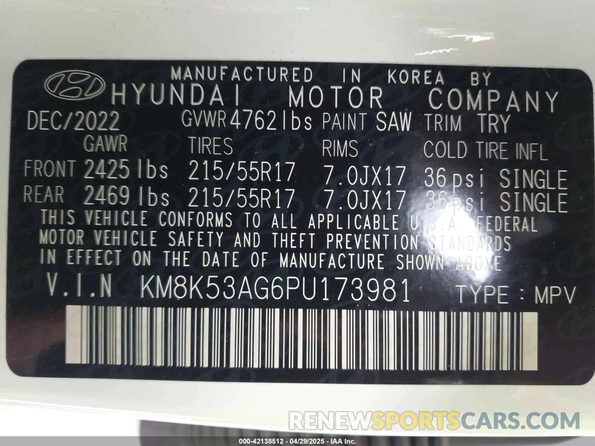 9 fotografías del automóvil dañado KM8K53AG6PU173981 HYUNDAI KONA ELECTRIC 2023
