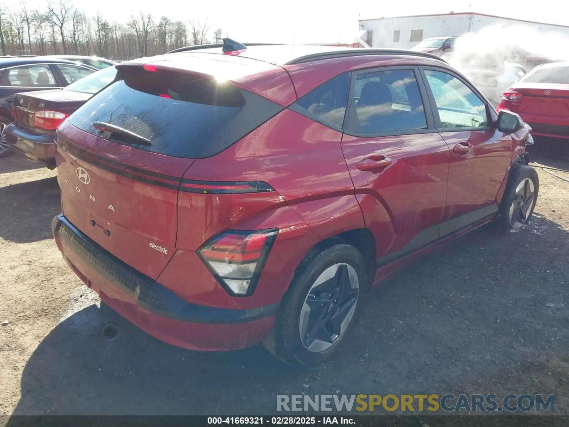 4 fotografías del automóvil dañado KM8HC3A63SU018238 HYUNDAI KONA ELECTRIC 2025