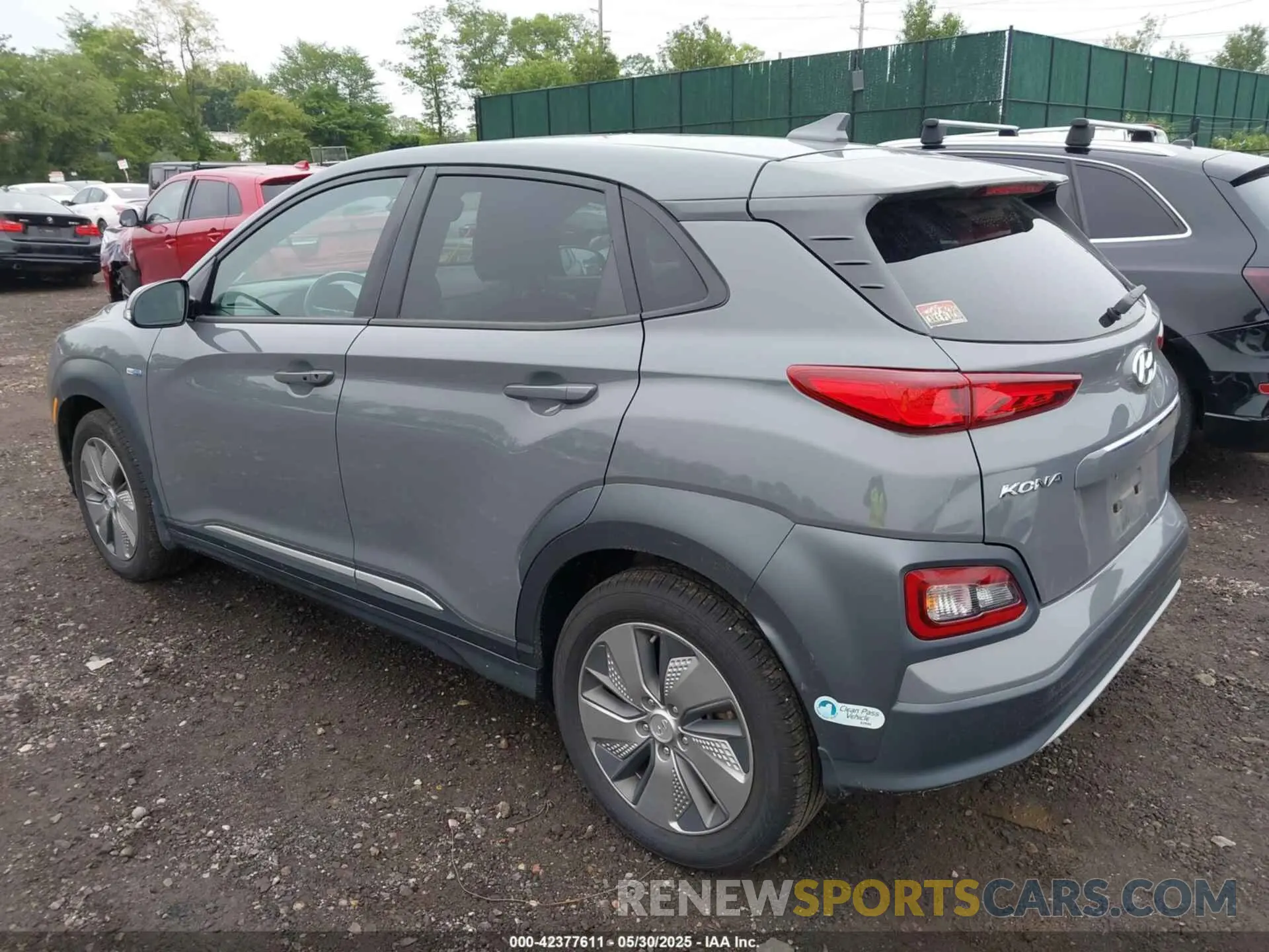 3 fotografías del automóvil dañado KM8K33AG3KU030355 HYUNDAI KONA EV 2019