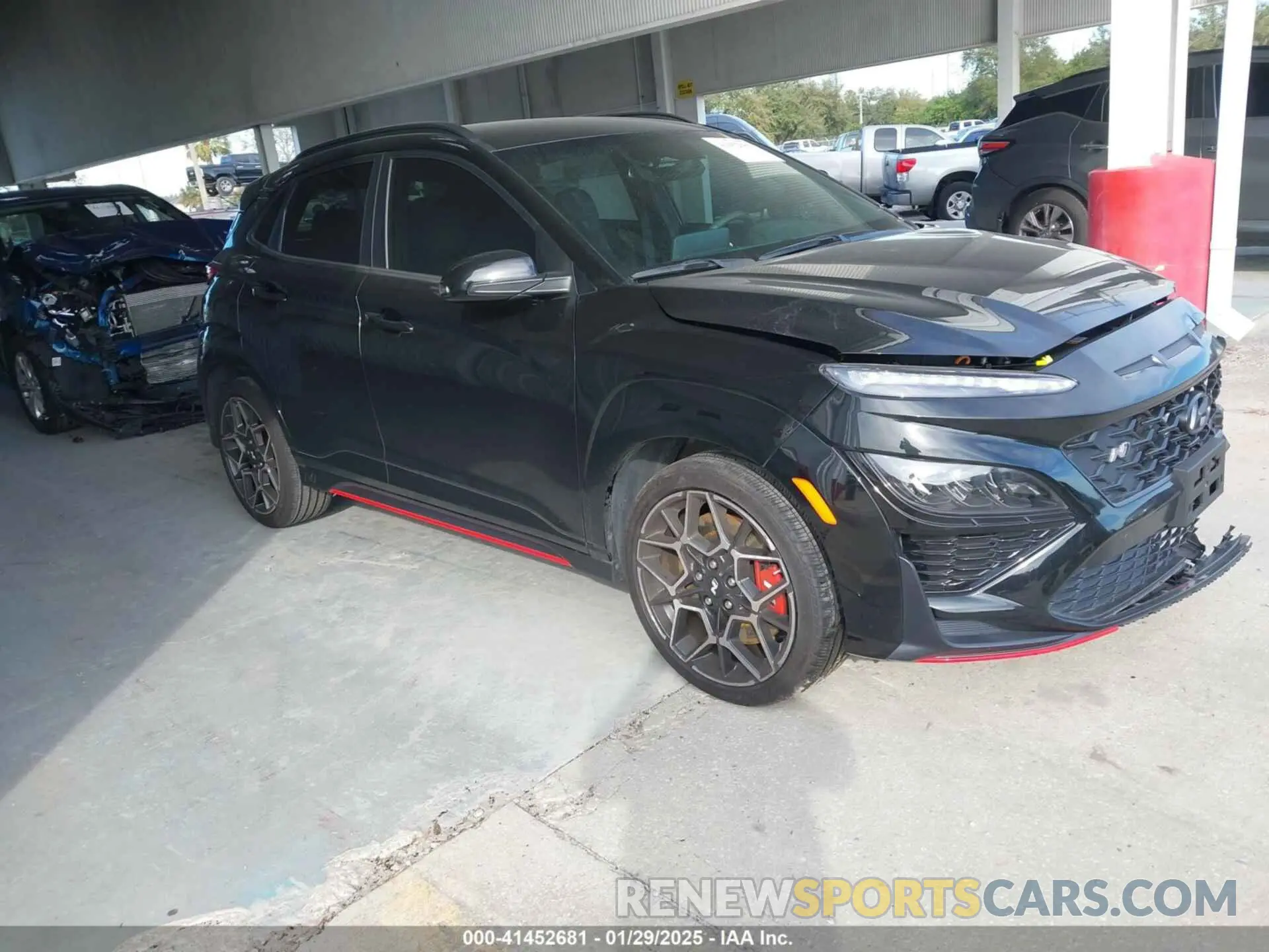 1 fotografías del automóvil dañado KM8KH3AC0NU005545 HYUNDAI KONA N 2022