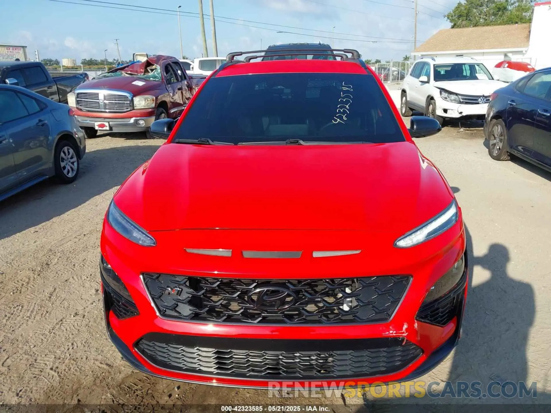 12 fotografías del automóvil dañado KM8KH3AC1NU004310 HYUNDAI KONA N 2022